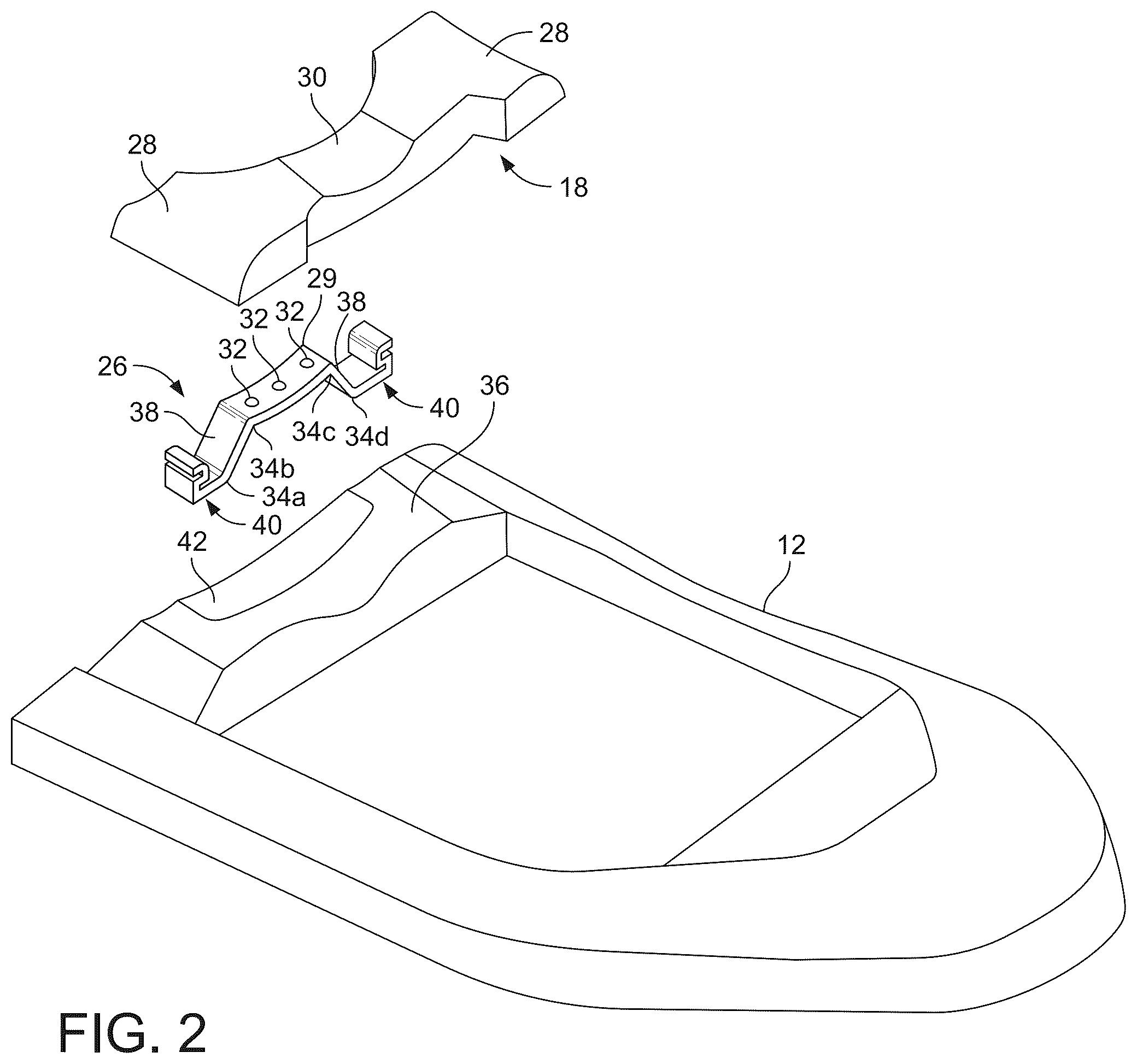 Patent US12377296 Figure 2 – Support for a self-contained breathing apparatus