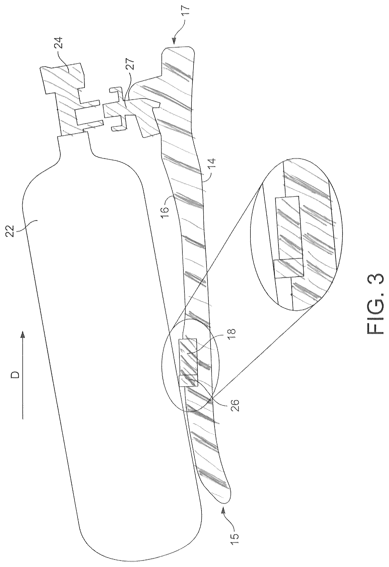 Patent US12377296 Figure 3 – Support for a self-contained breathing apparatus