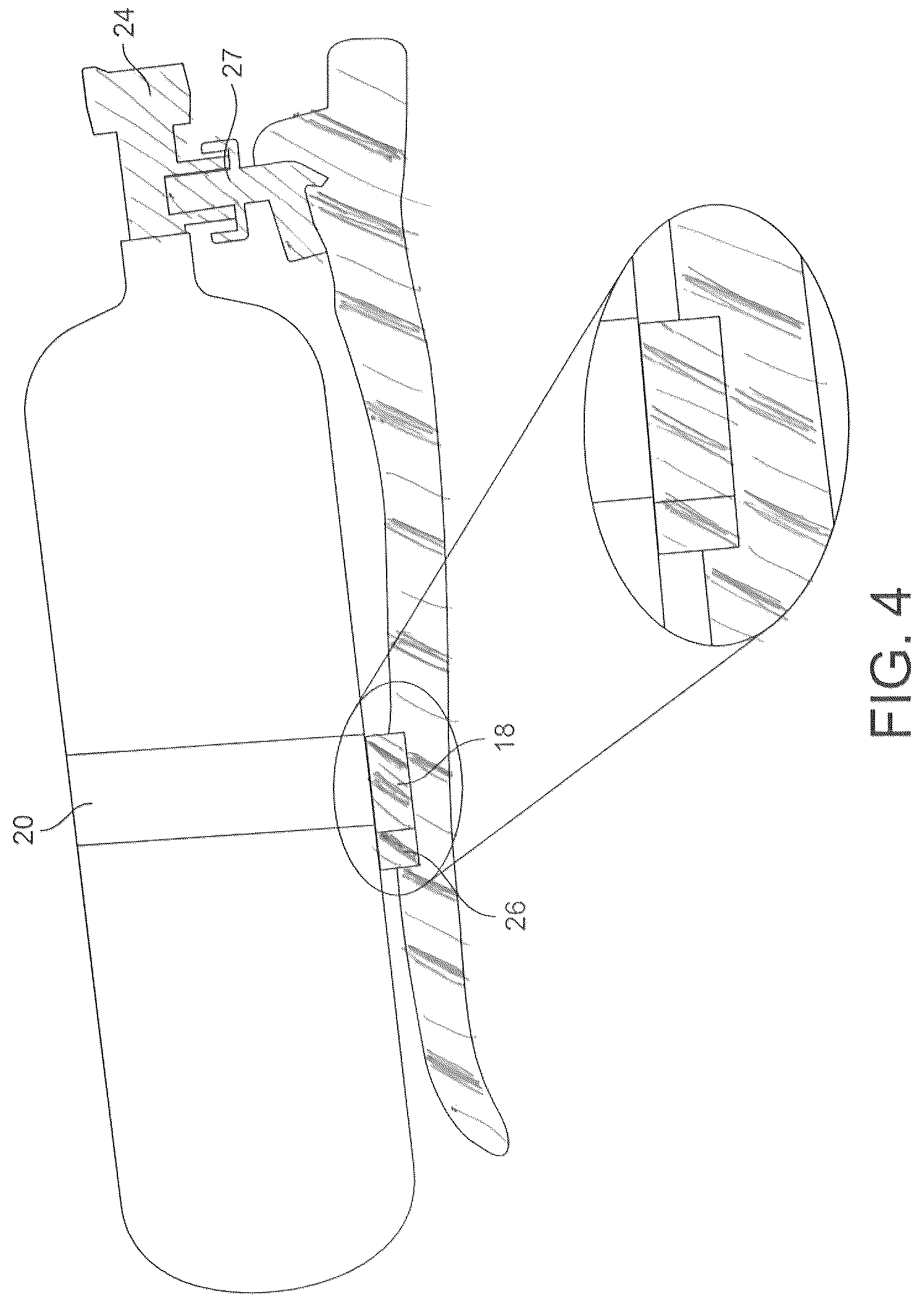 Patent US12377296 Figure 4 – Support for a self-contained breathing apparatus