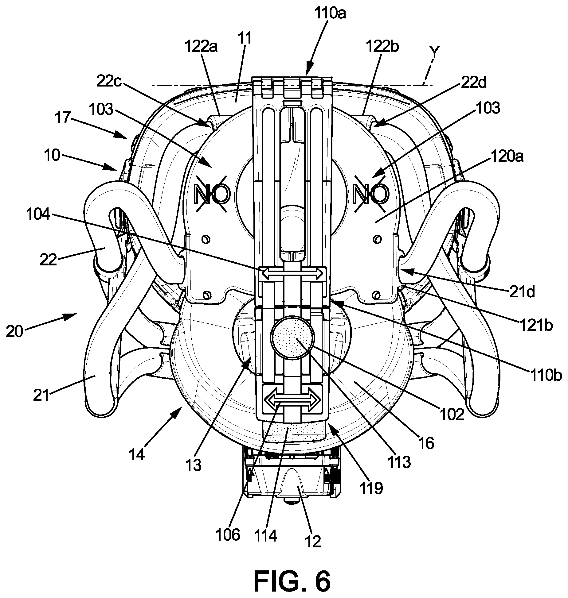 Patent US12377297 Figure 6 – Breathing equipment for an aircraft, breathing assembly and method for stowing the breathing equipment