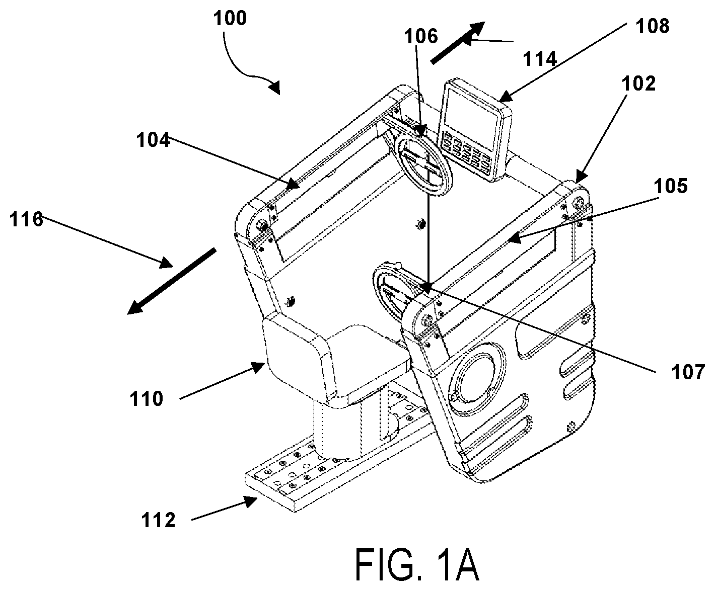 Patent US12377301 Figure 1 – Exercise device and method of use thereof