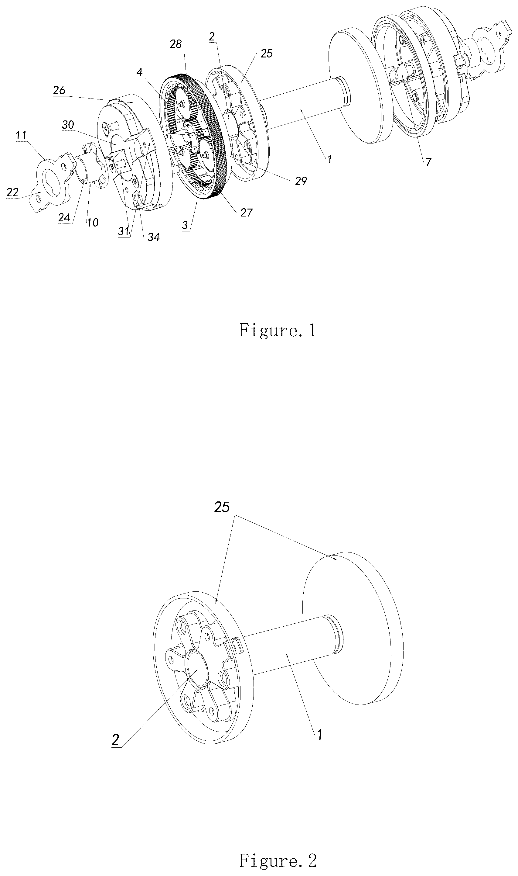 Patent US12377306 Figure 1 – Dumbbell handle, dumbbell and dumbbell base