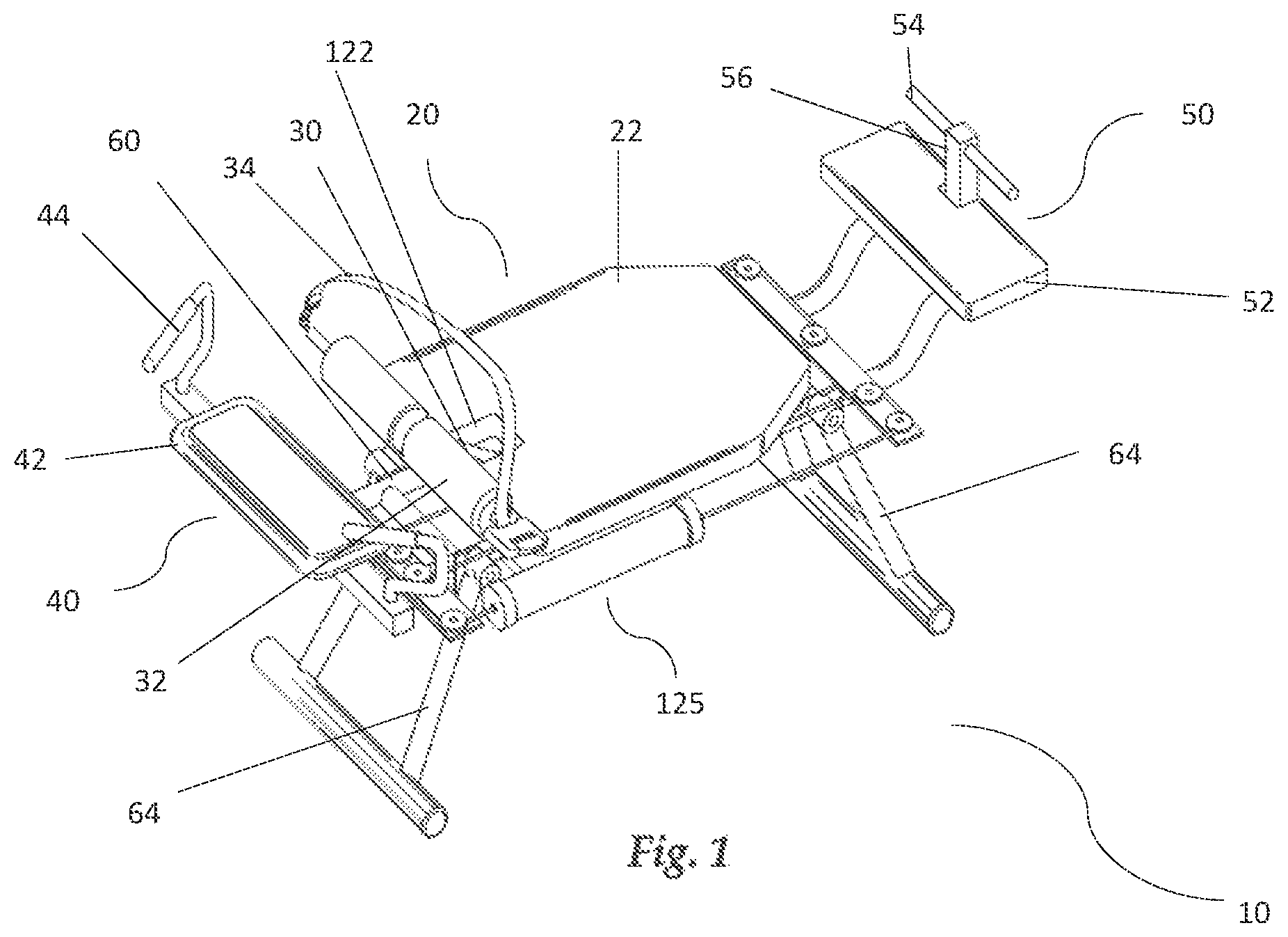 Patent US12377307 Figure 1 – Exercise apparatus