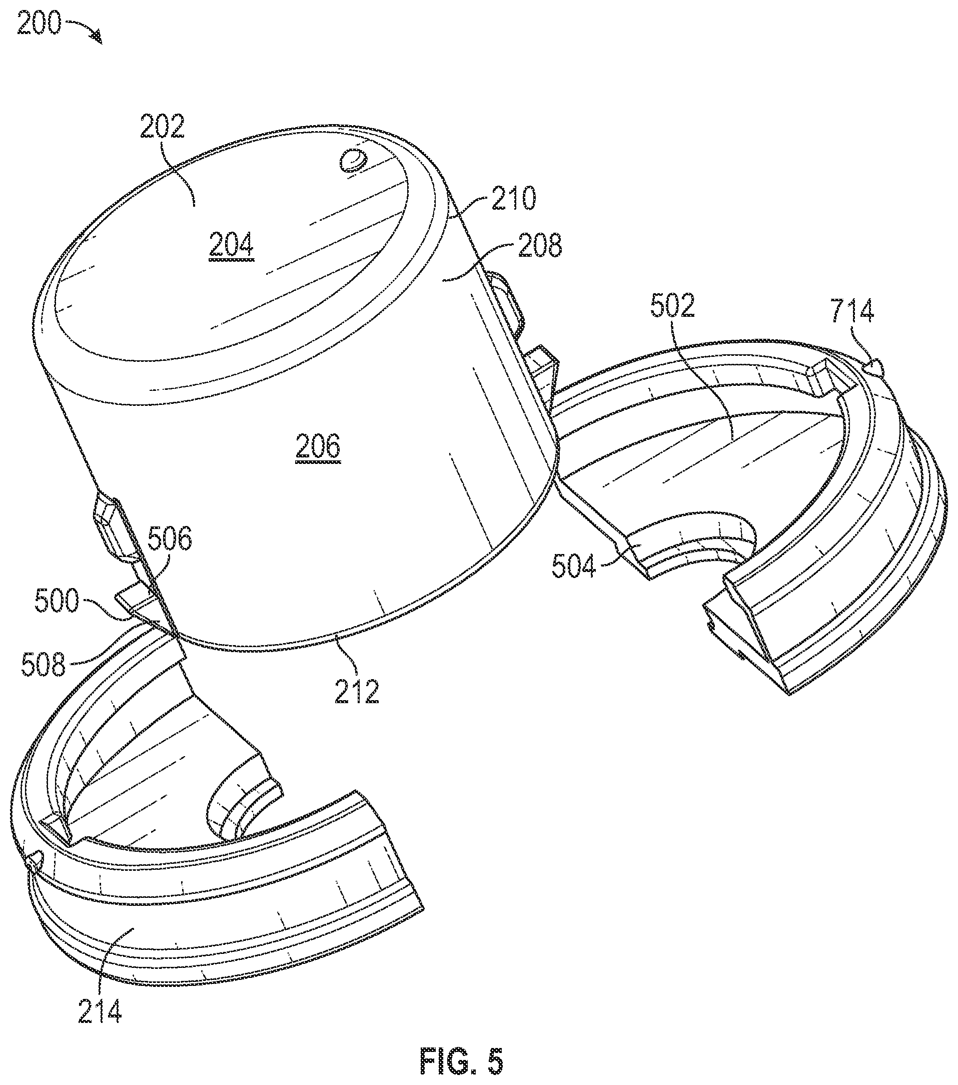 Patent US12377312 Figure 5 – Lock device for a stationary bicycle