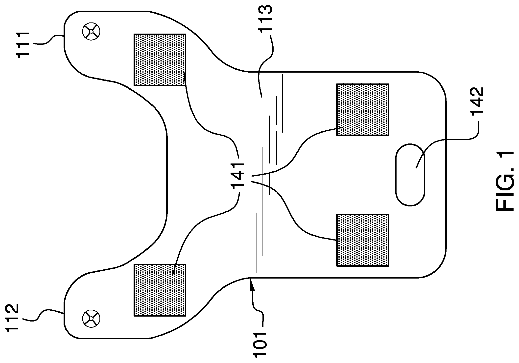 Patent US12377314 Figure 1 – Floor-mounted ankle rehab exercise device