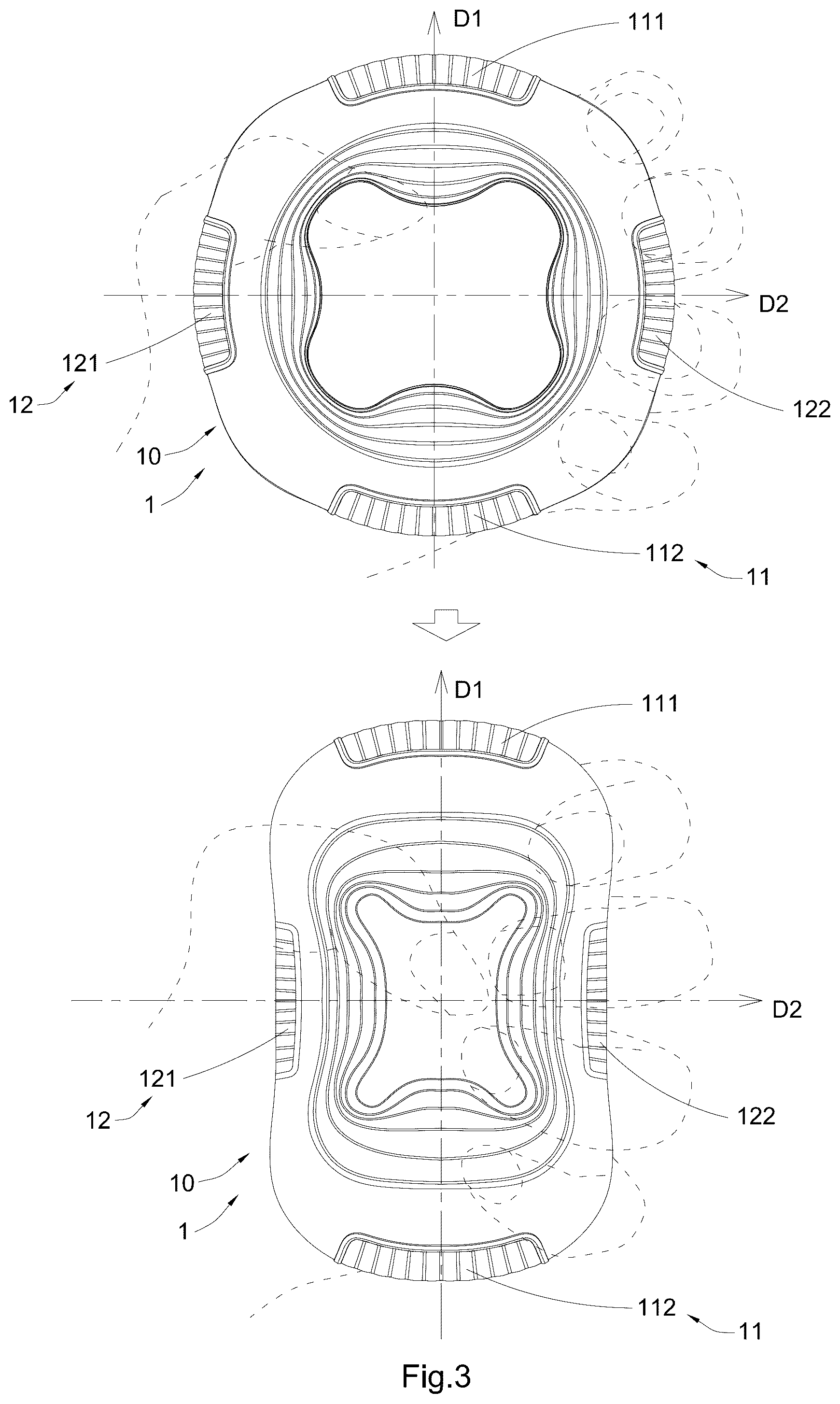 Patent US12377315 Figure 3 – Multi-resistance hand gripper ring