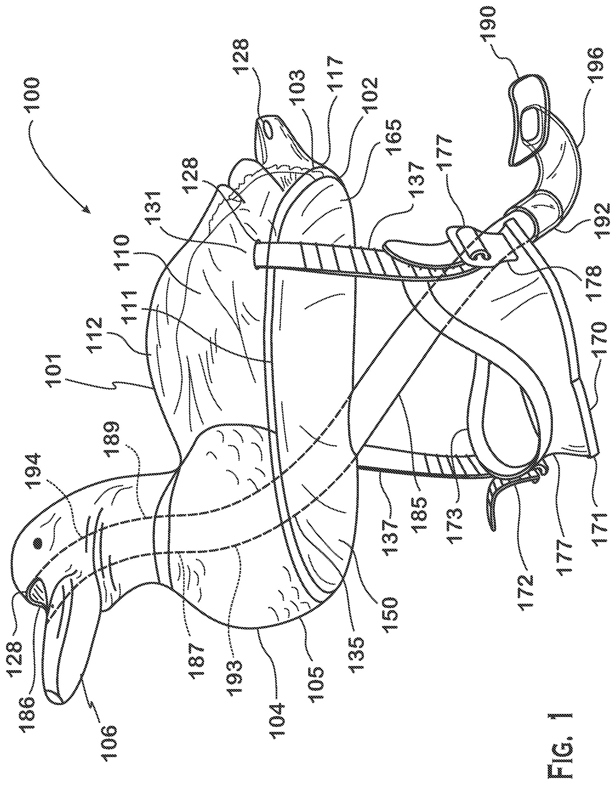 Patent US12377319 Figure 1 – Floatable breathing device