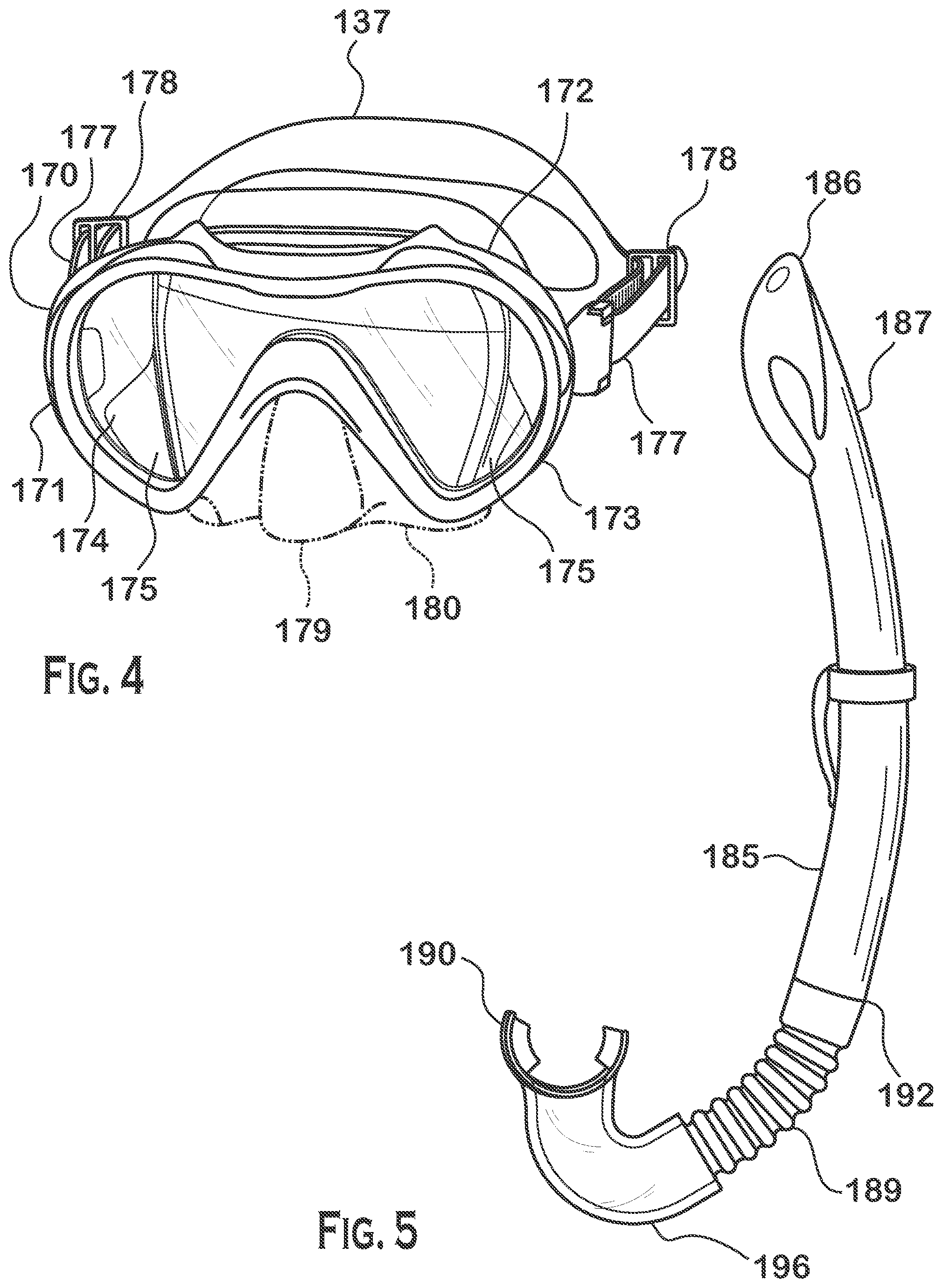 Patent US12377319 Figure 4 – Floatable breathing device