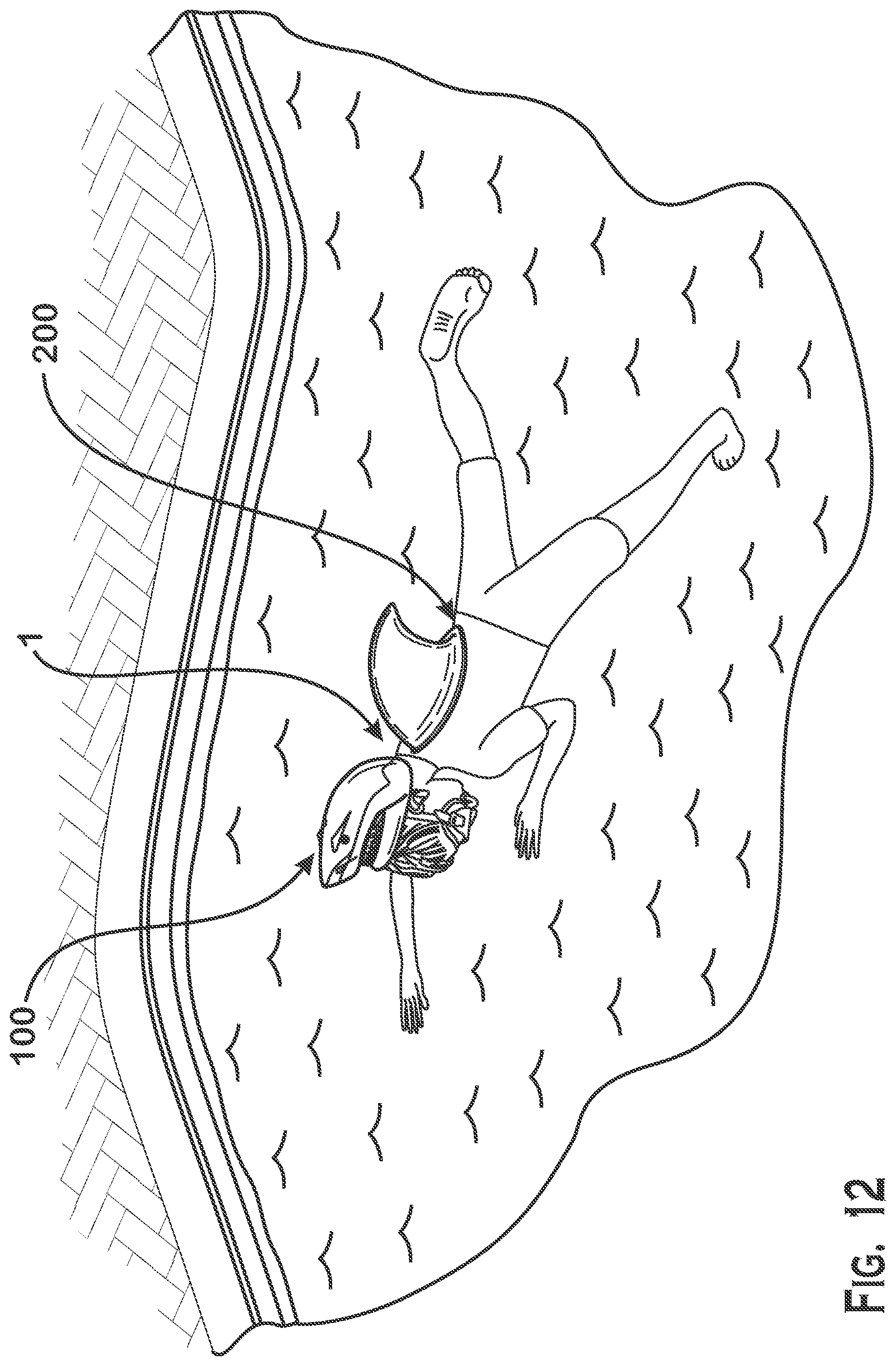 Patent US12377319 Figure 11 – Floatable breathing device