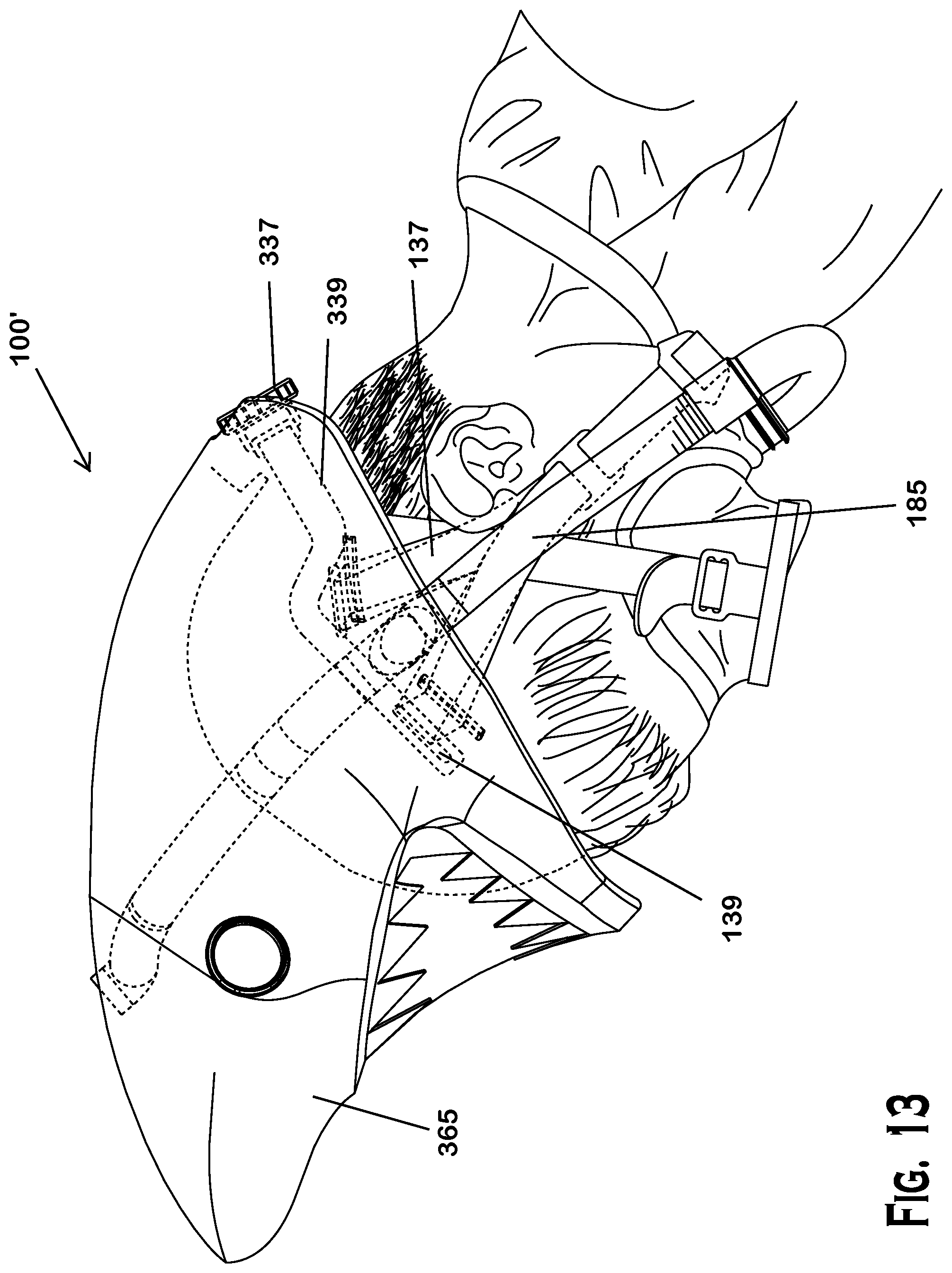 Patent US12377319 Figure 12 – Floatable breathing device