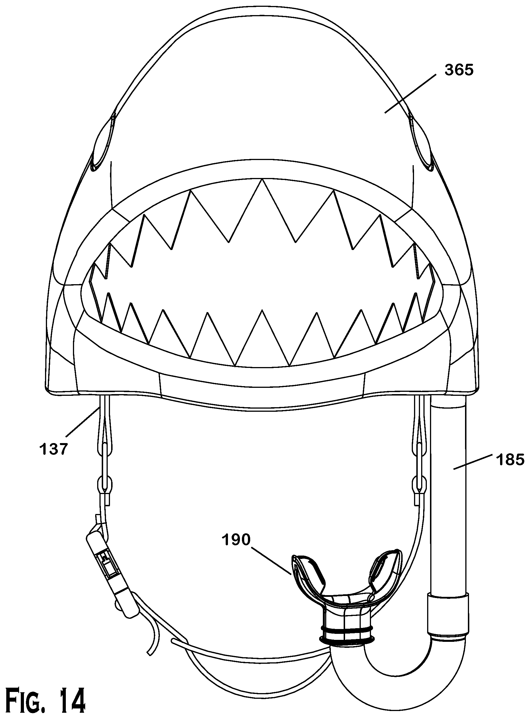 Patent US12377319 Figure 13 – Floatable breathing device