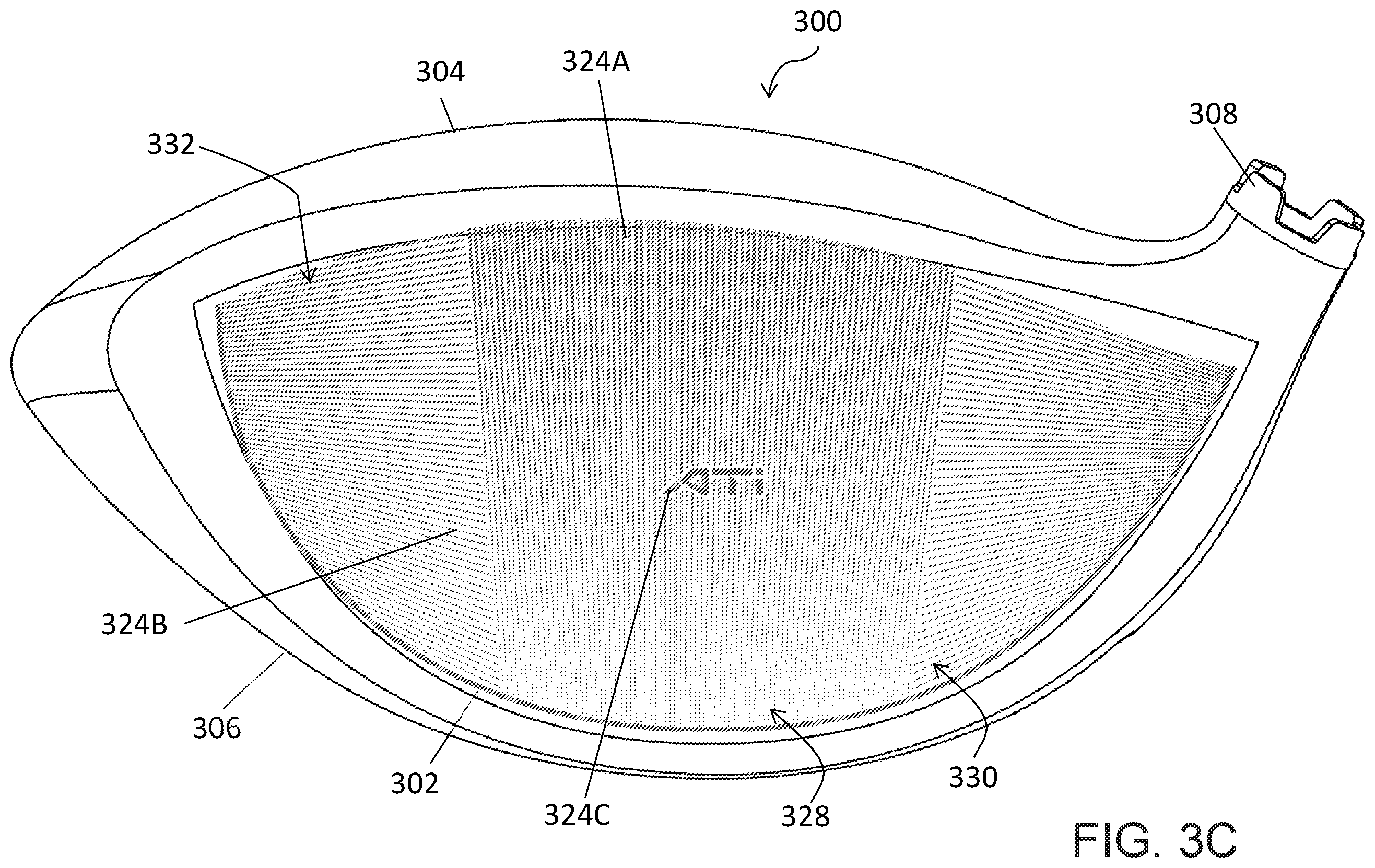 Patent US12377321 Figure 5 – Laser-contrasted golf club head and manufacturing process