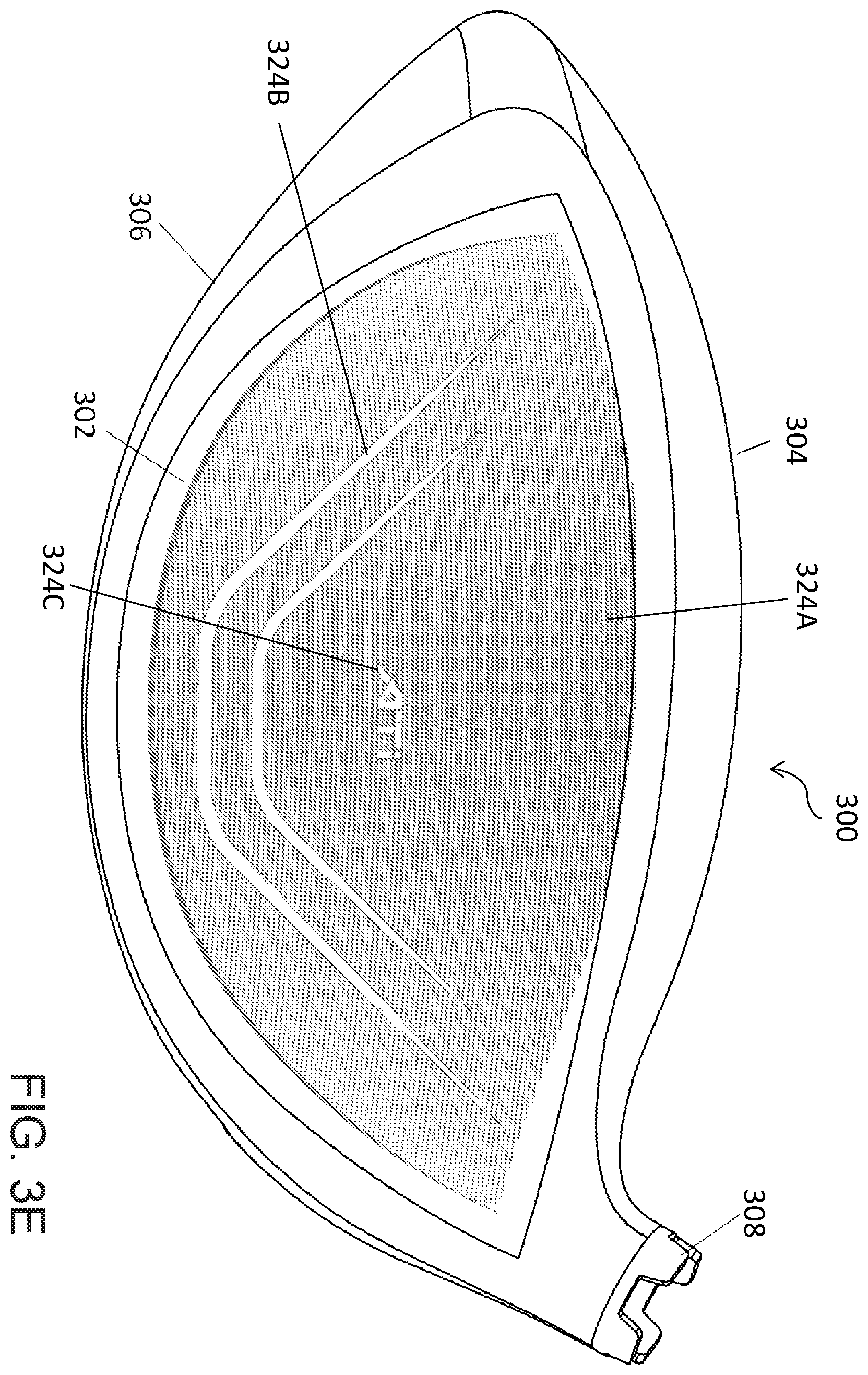 Patent US12377321 Figure 7 – Laser-contrasted golf club head and manufacturing process