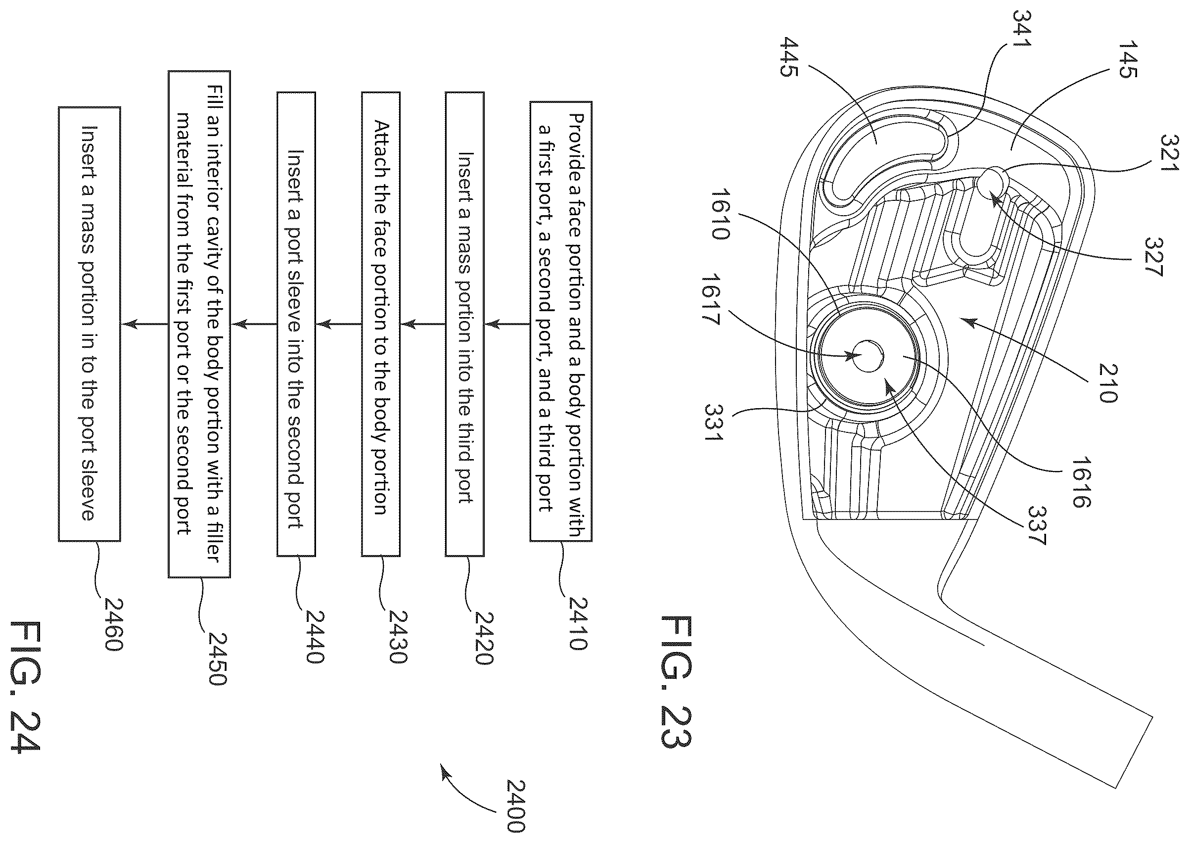 Patent US12377325 Figure 11 – Golf club heads and methods to manufacture golf club heads