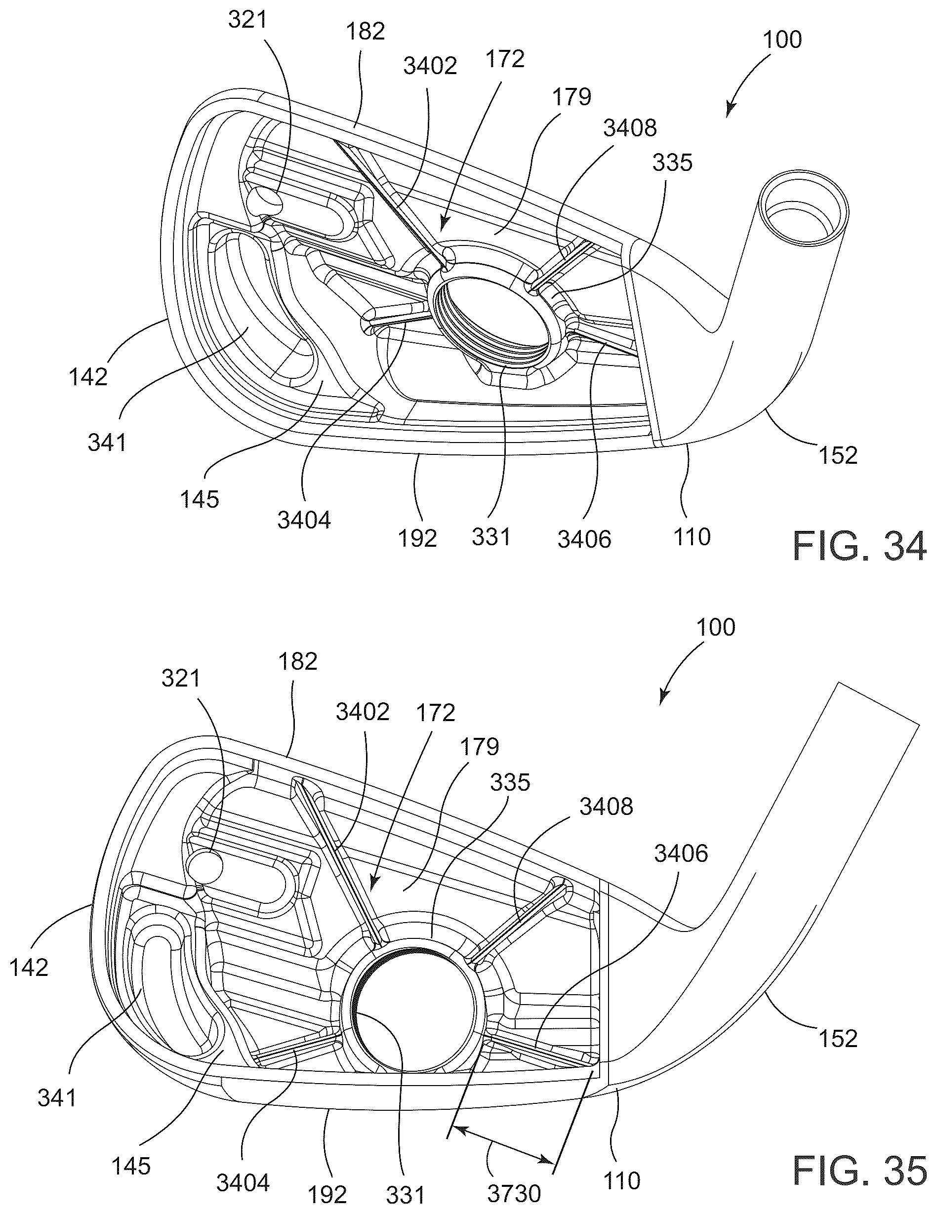 Patent US12377325 Figure 15 – Golf club heads and methods to manufacture golf club heads