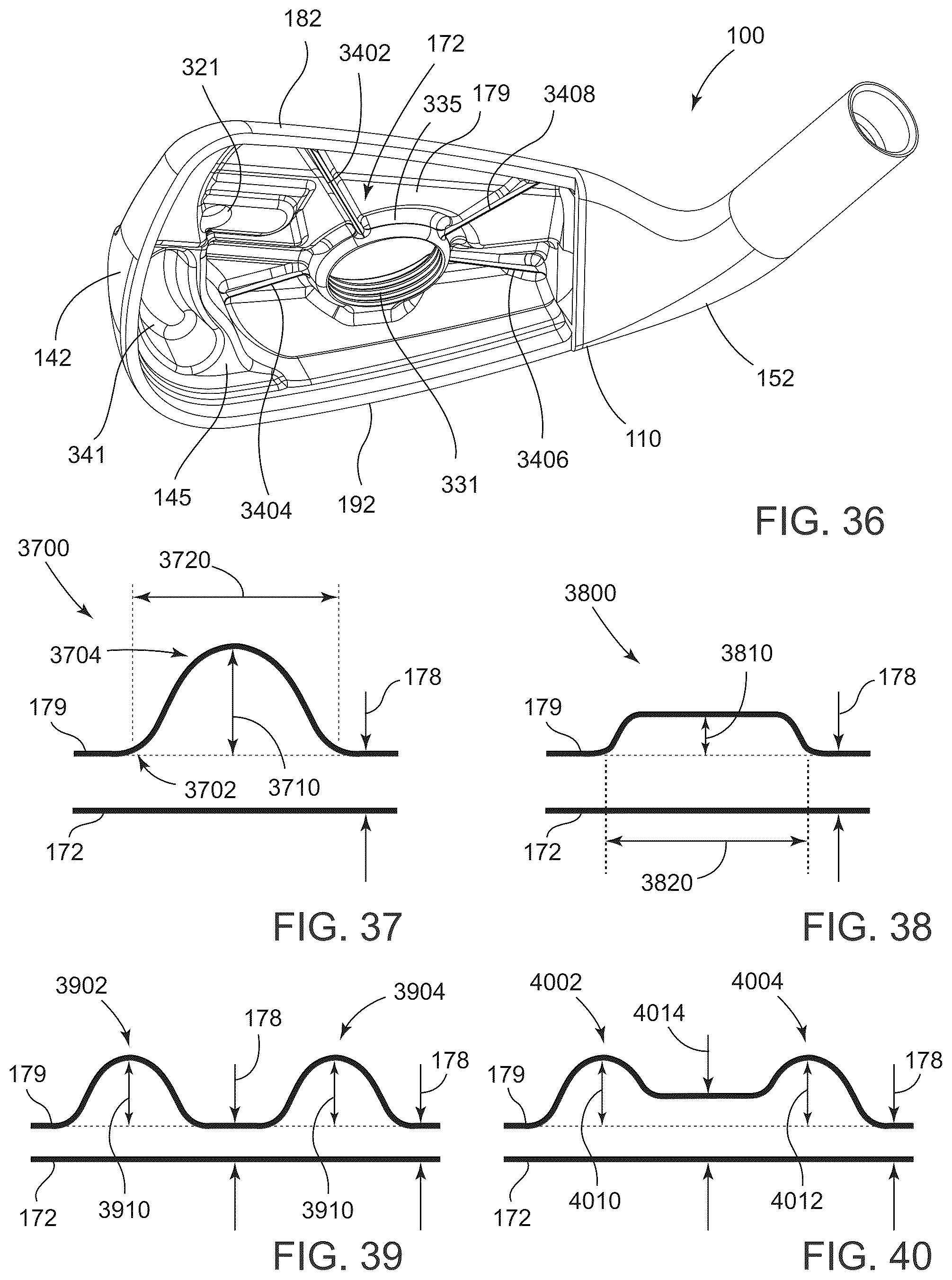 Patent US12377325 Figure 16 – Golf club heads and methods to manufacture golf club heads