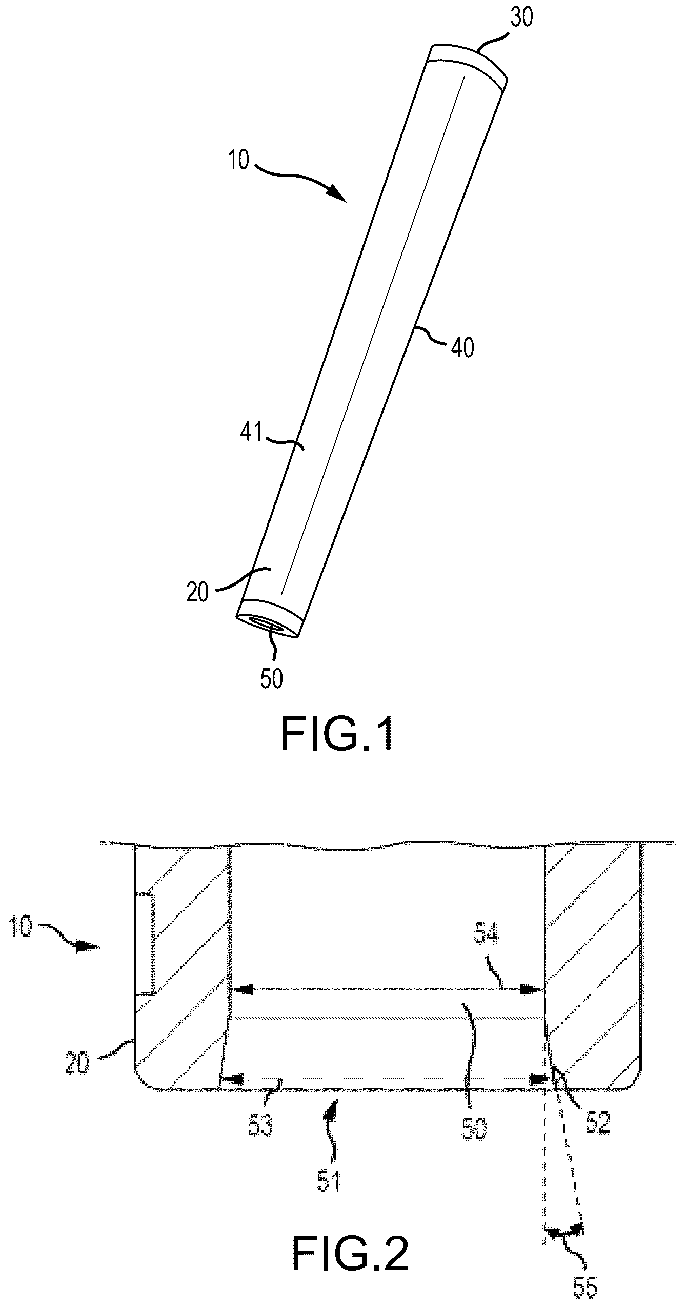 Patent US12377327 Figure 1 – Tapered grip and method of installing a tapered grip