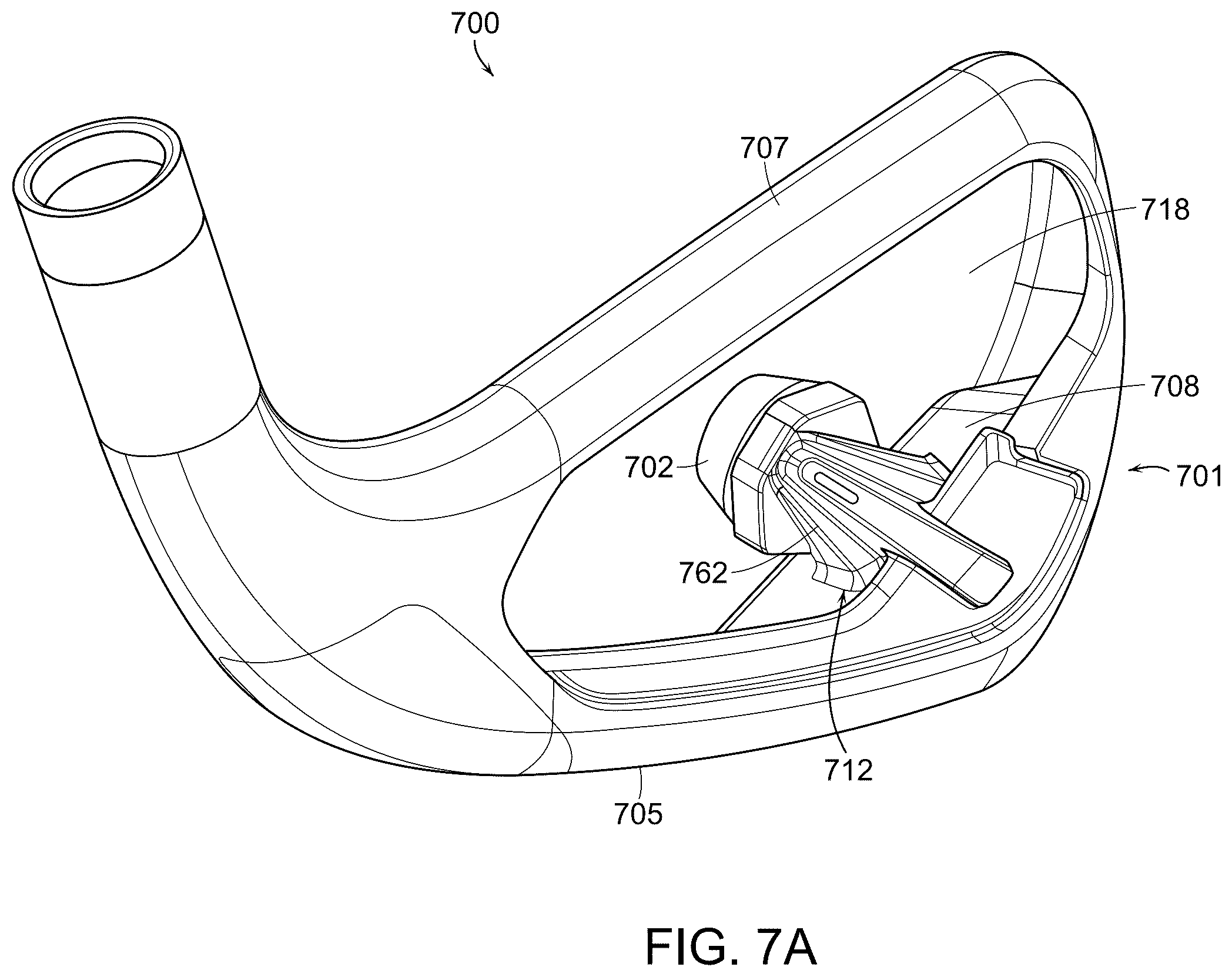 Patent US12377329 Figure 11 – Golf club having a damping element for ball speed control