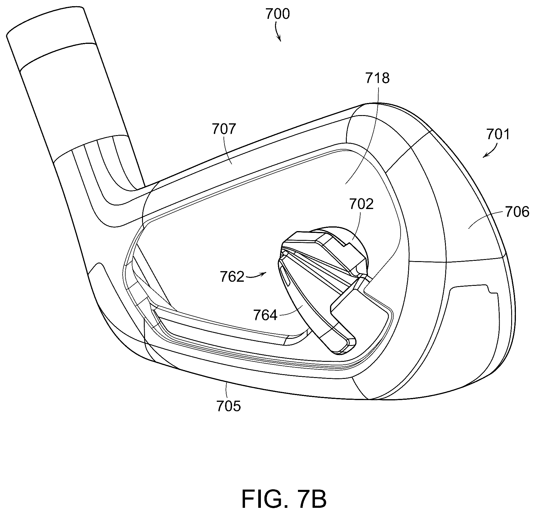 Patent US12377329 Figure 12 – Golf club having a damping element for ball speed control