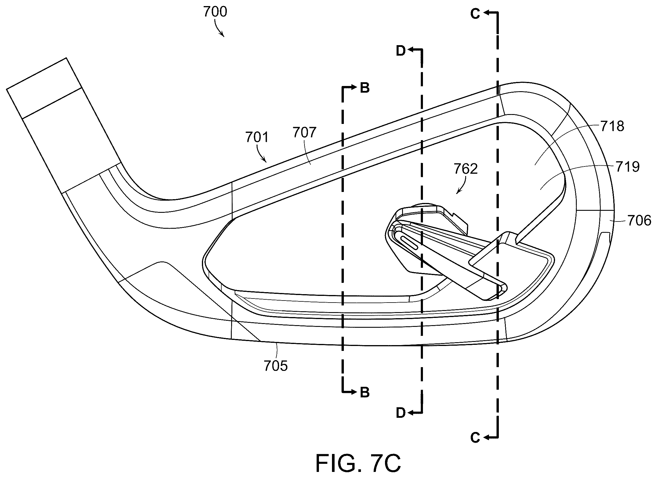 Patent US12377329 Figure 13 – Golf club having a damping element for ball speed control