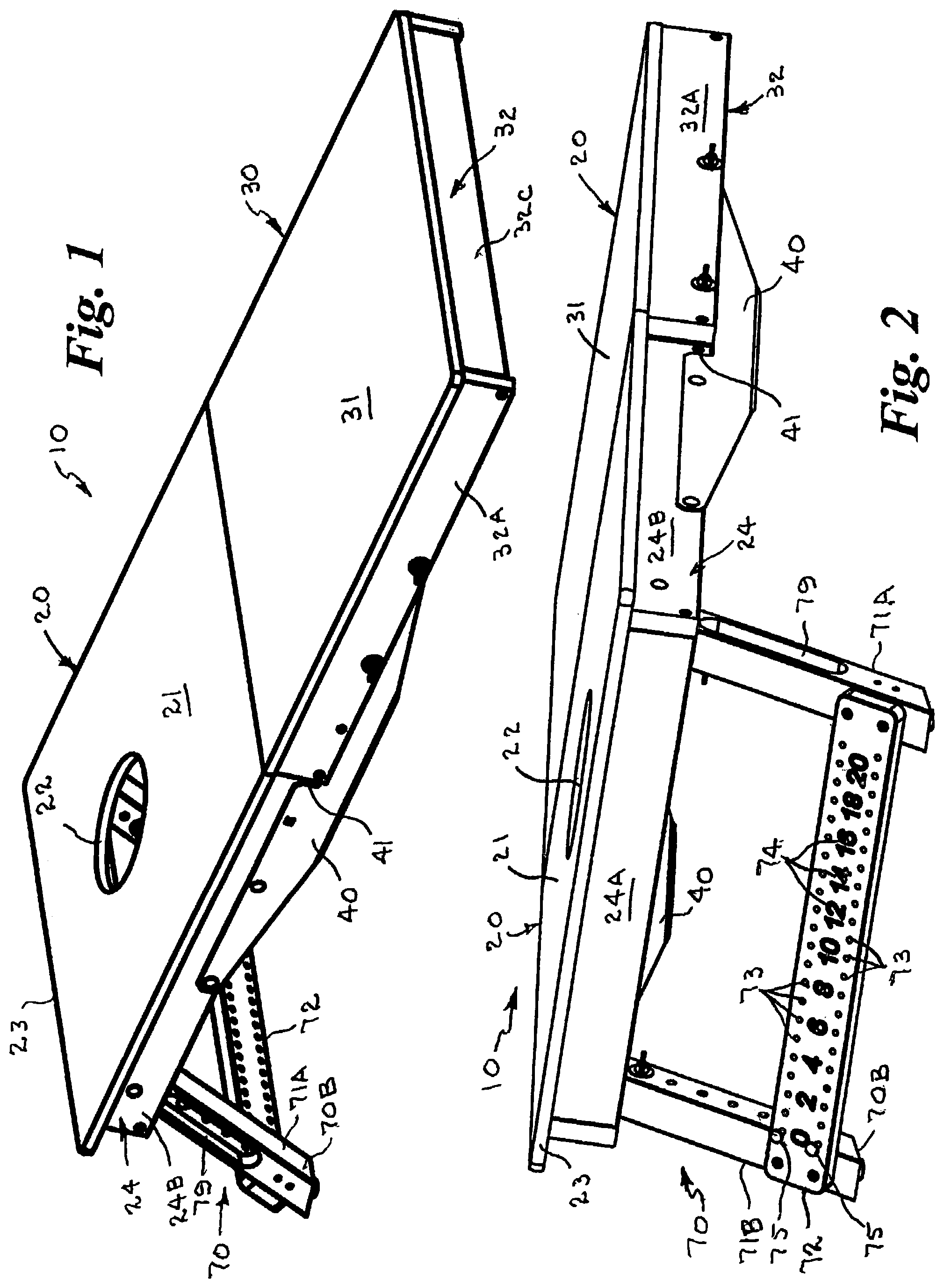 Patent US12377332 Figure 1 – Portable modular target for bag toss game