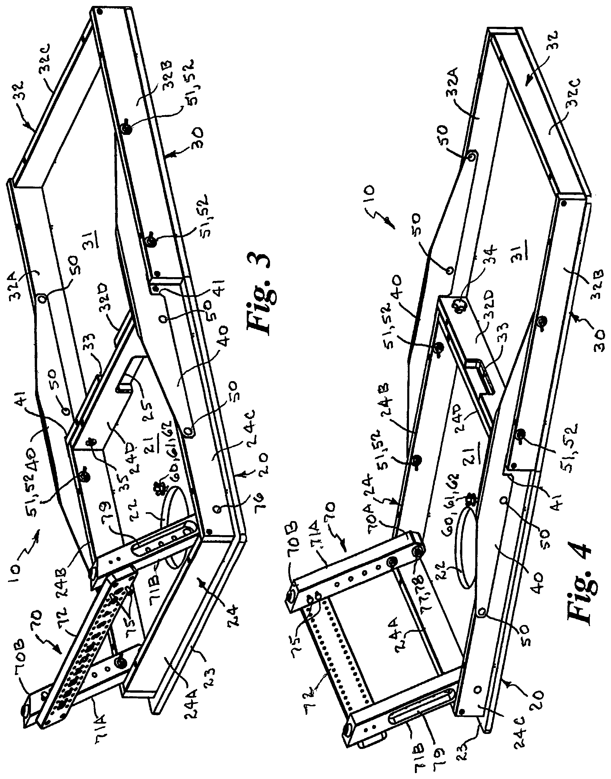 Patent US12377332 Figure 2 – Portable modular target for bag toss game