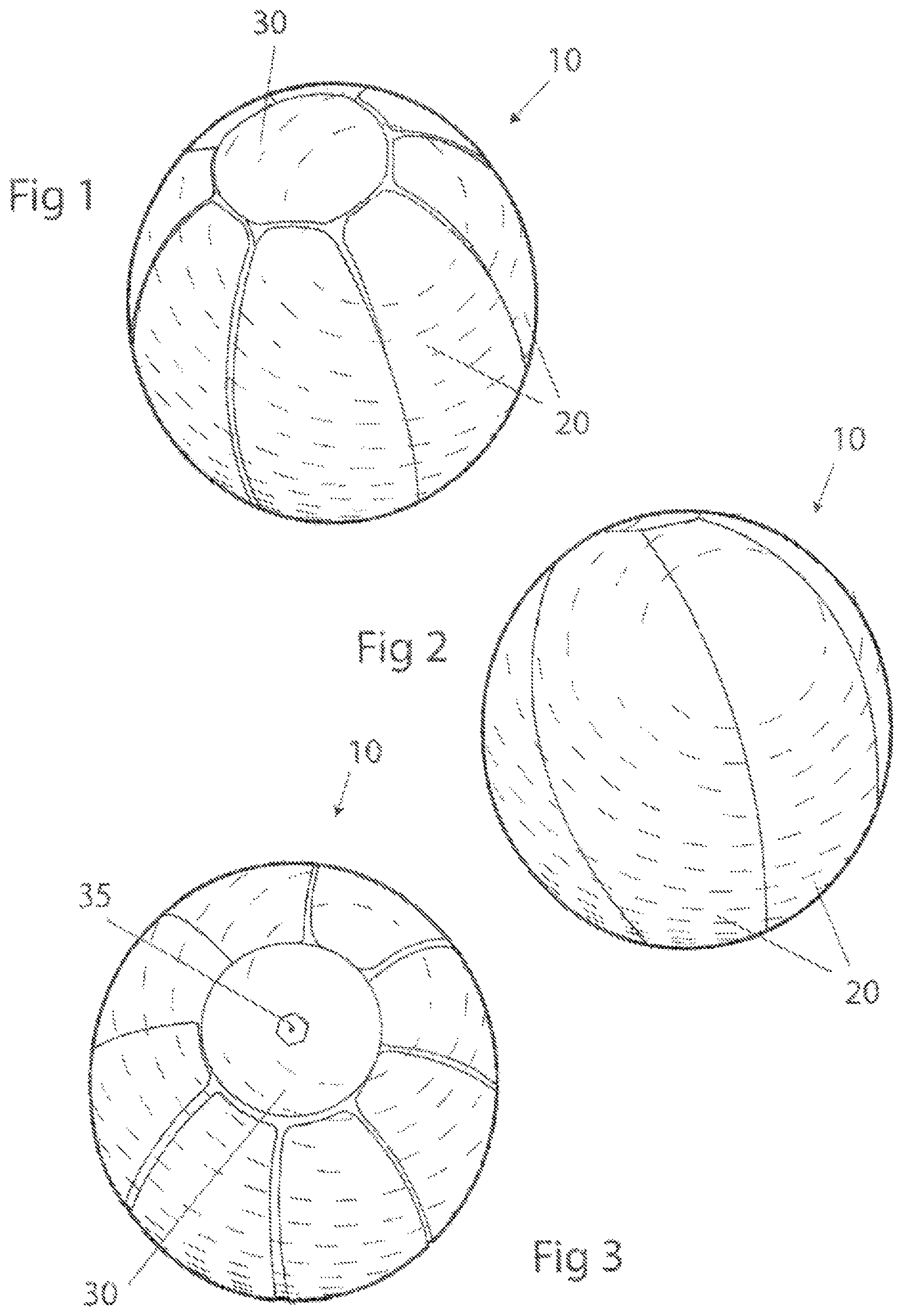 Patent US12377333 — Weighted soccer training ball — Figure 1
