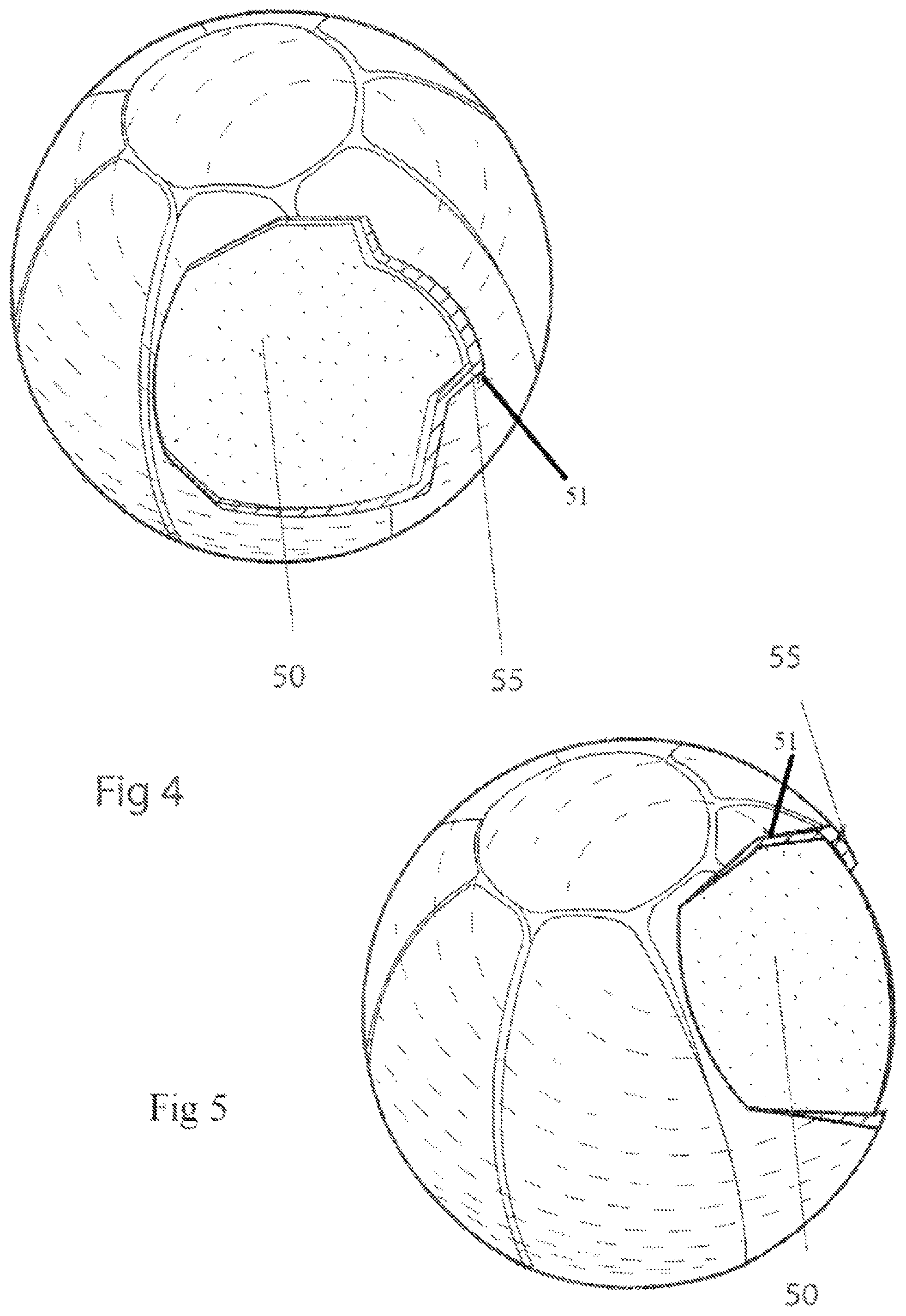 Patent US12377333 Figure 2 – Weighted soccer training ball