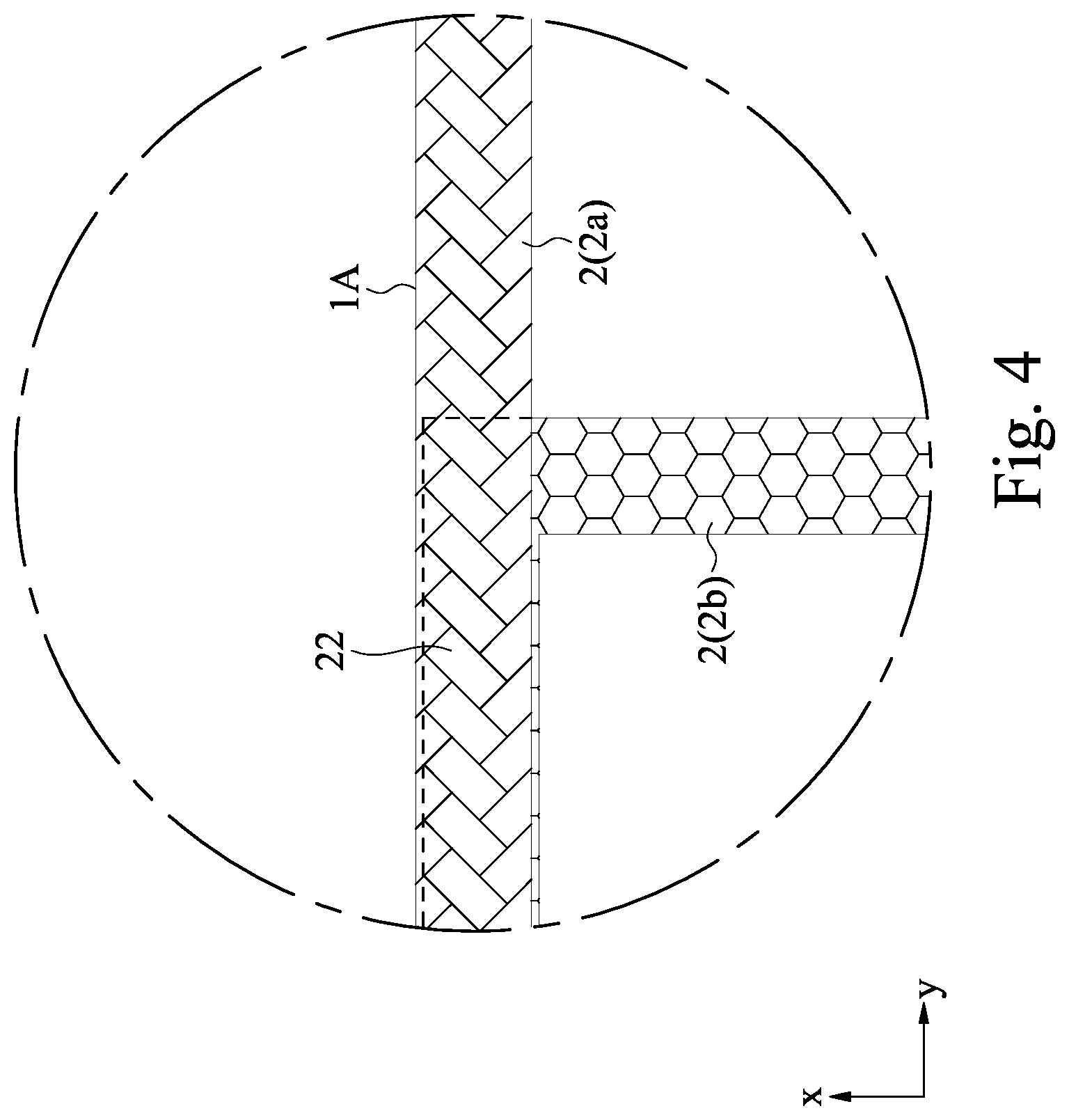 Patent US12377341 Figure 4 – Display device for showing court line on indoor field
