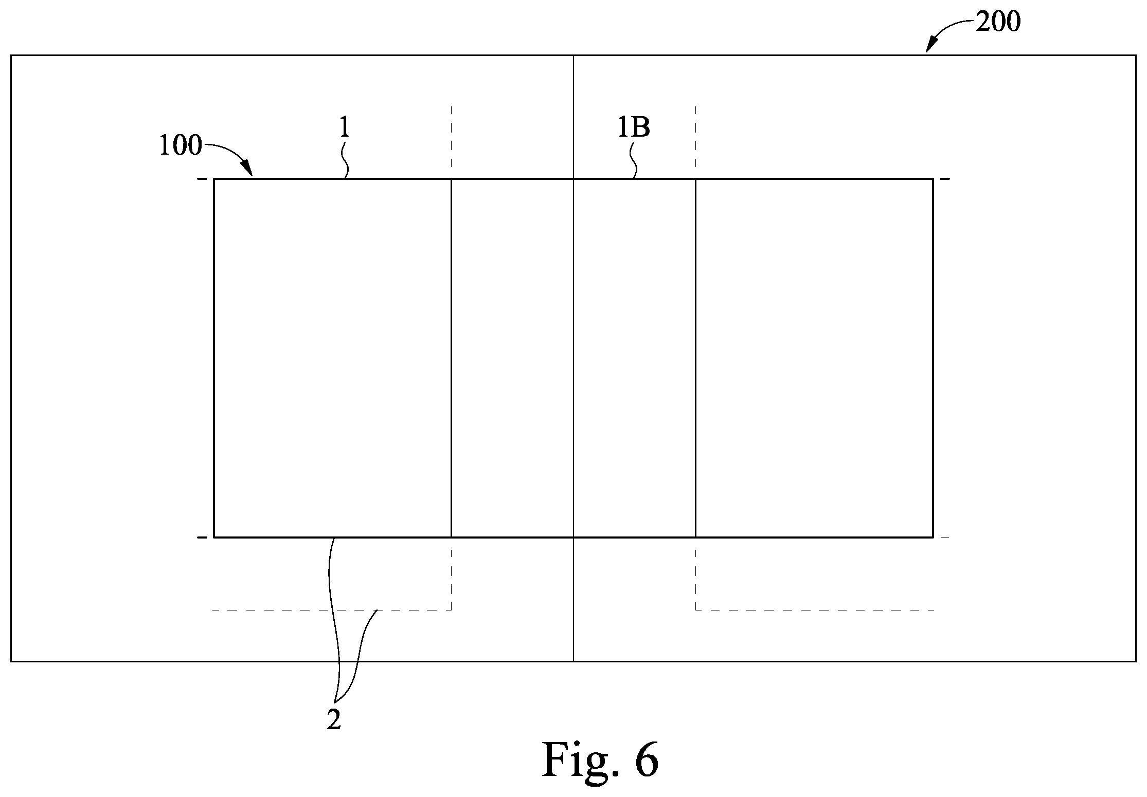 Patent US12377341 Figure 6 – Display device for showing court line on indoor field