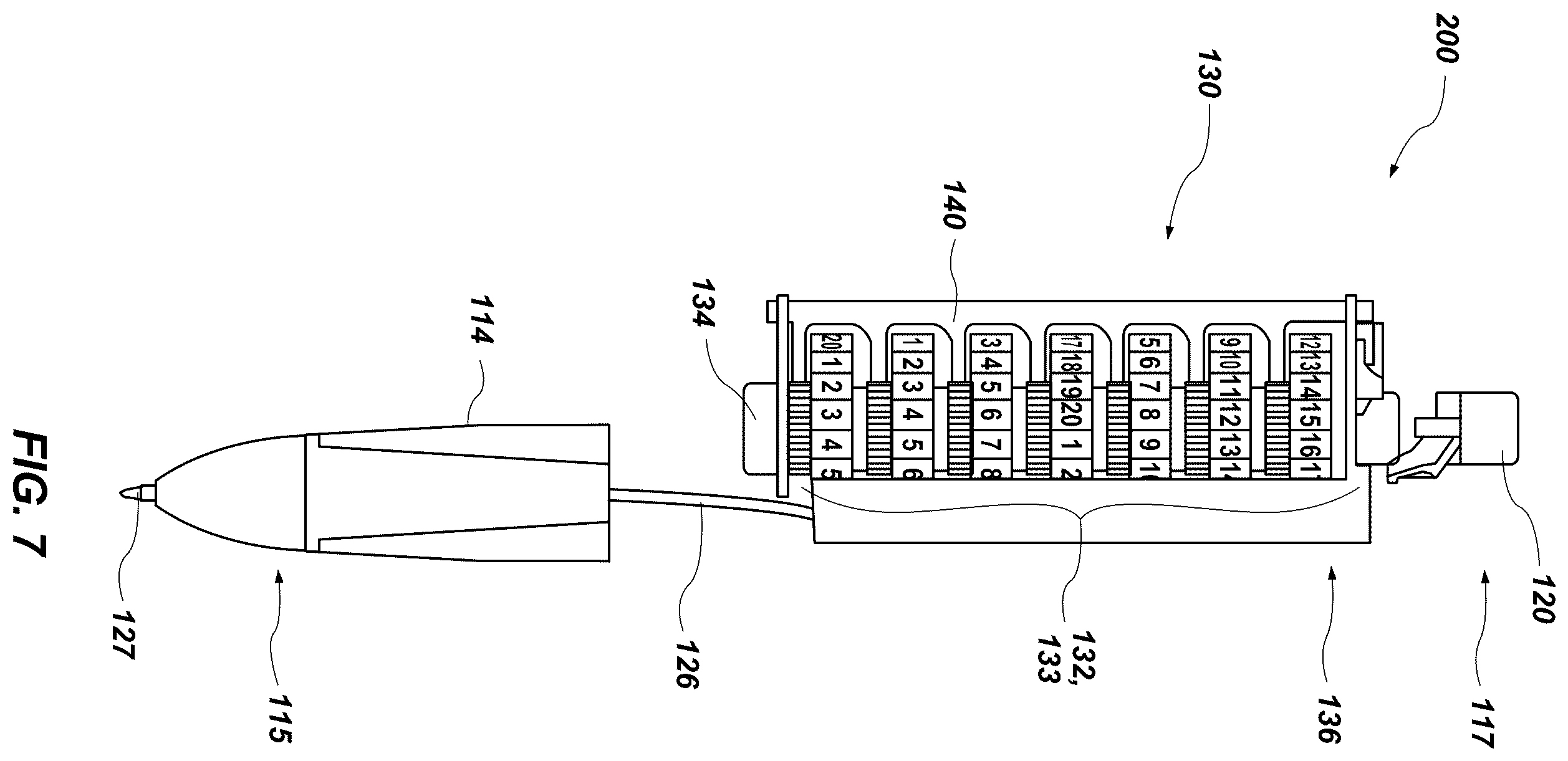 Patent US12377342 Figure 7 – Dice spinner