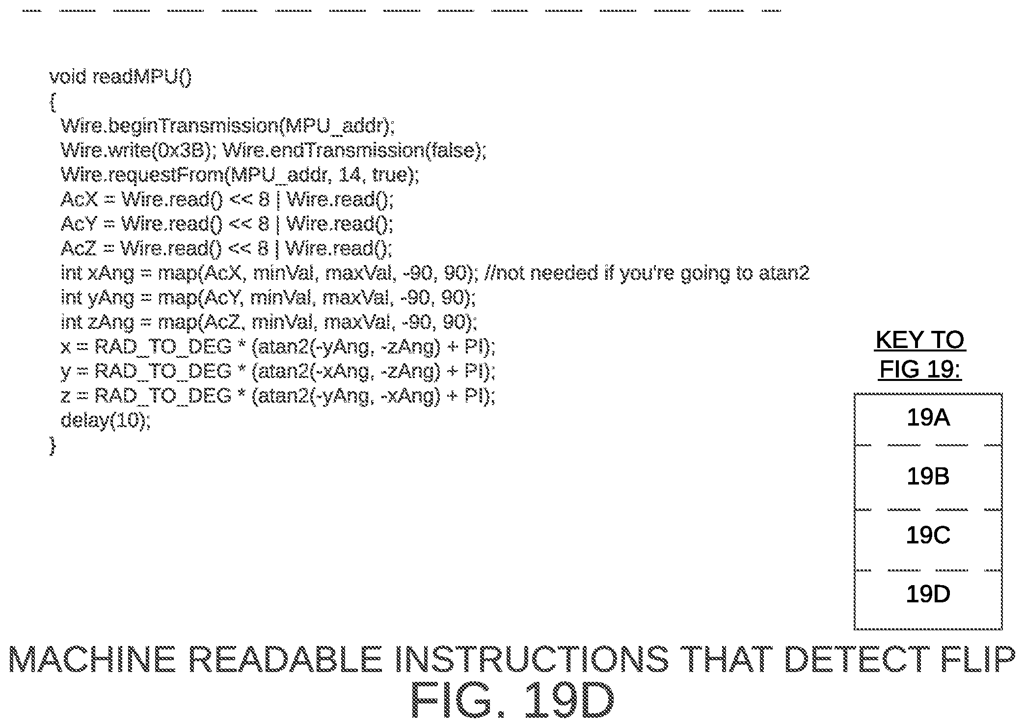Patent US12377344 Figure 19 – Handheld flip and catch gaming device