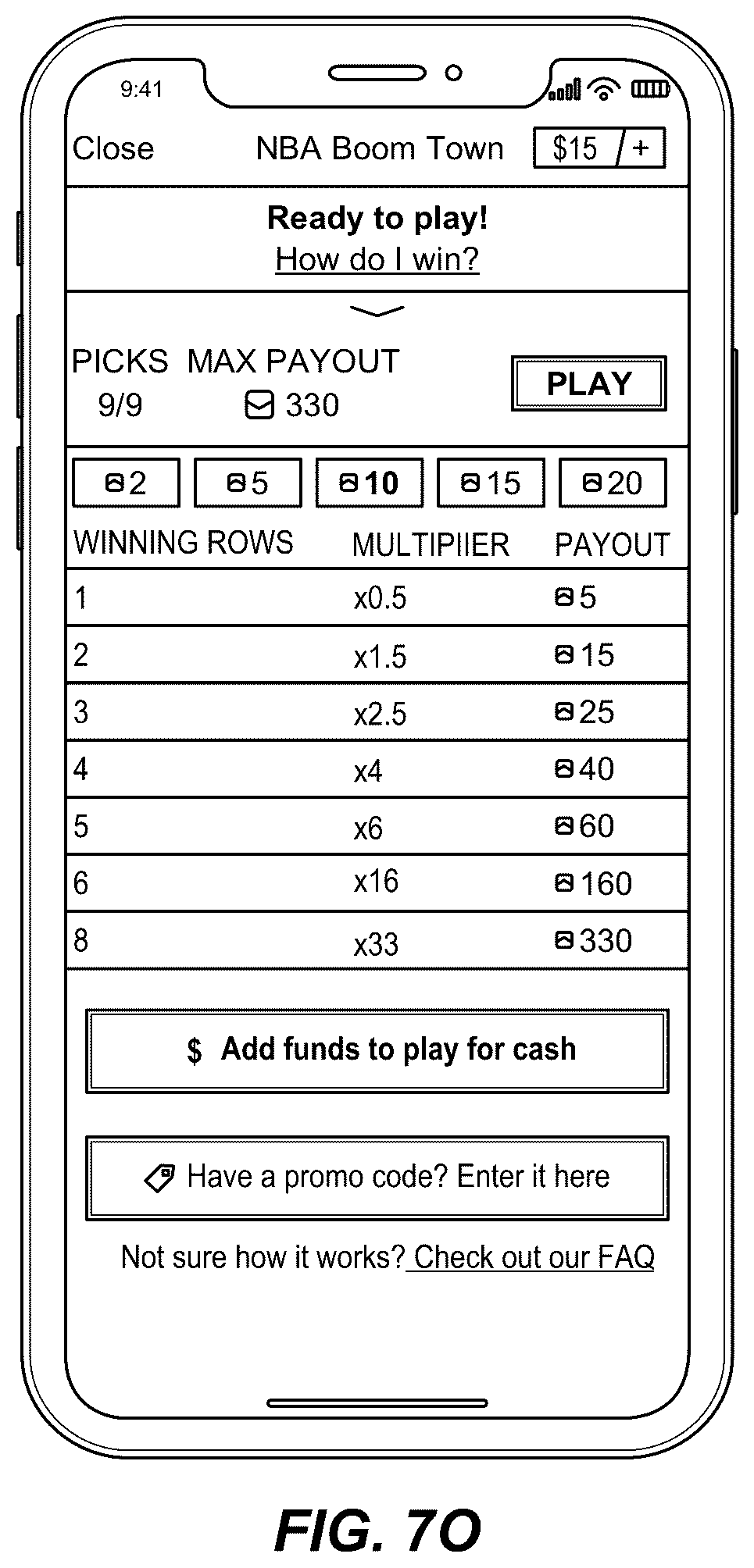 Patent US12377355 Figure 18 – Platform for enhanced chance-based games with fixed odds payouts