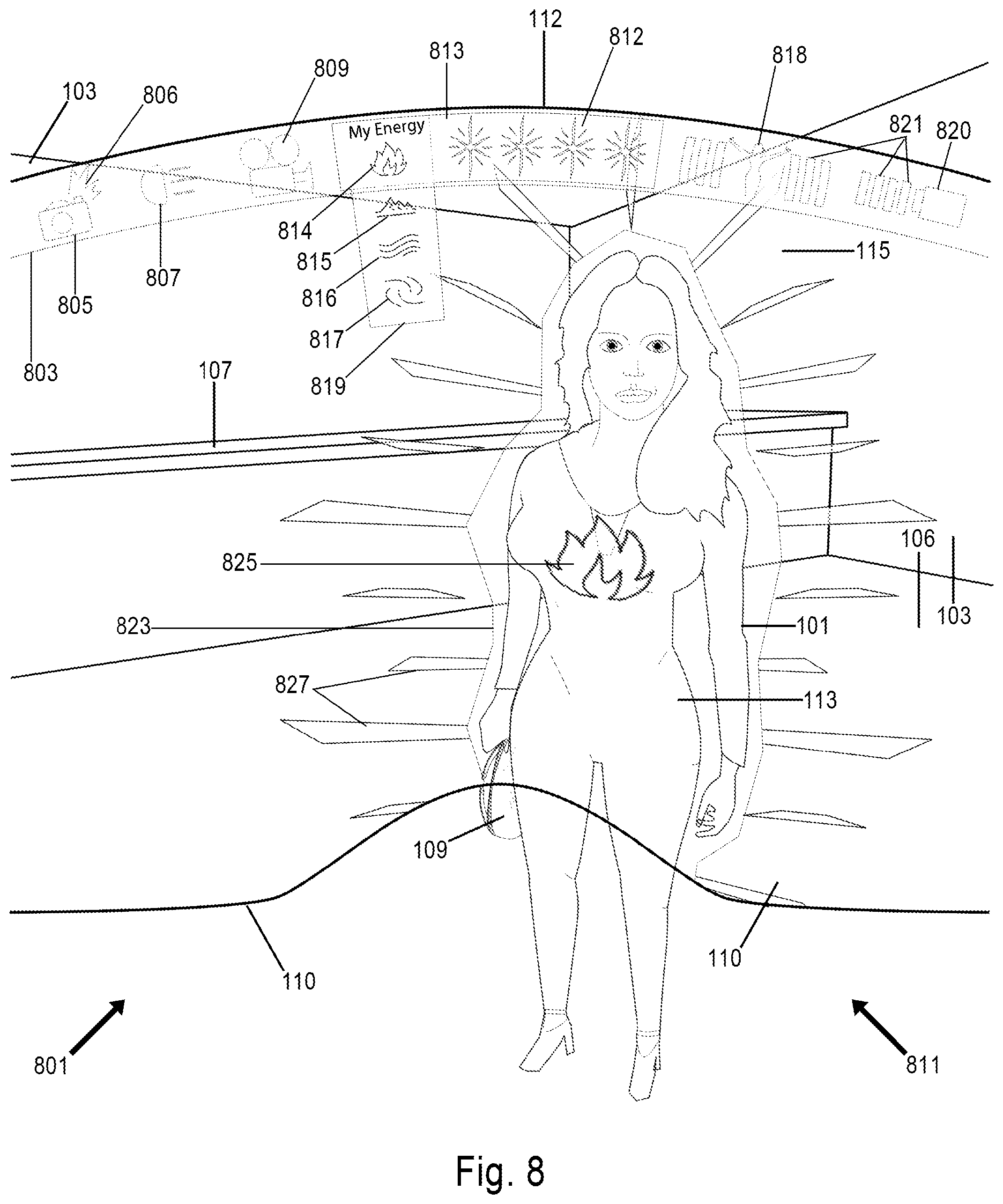 Patent US12377357 Figure 8 – Extended reality techniques improving social interactions