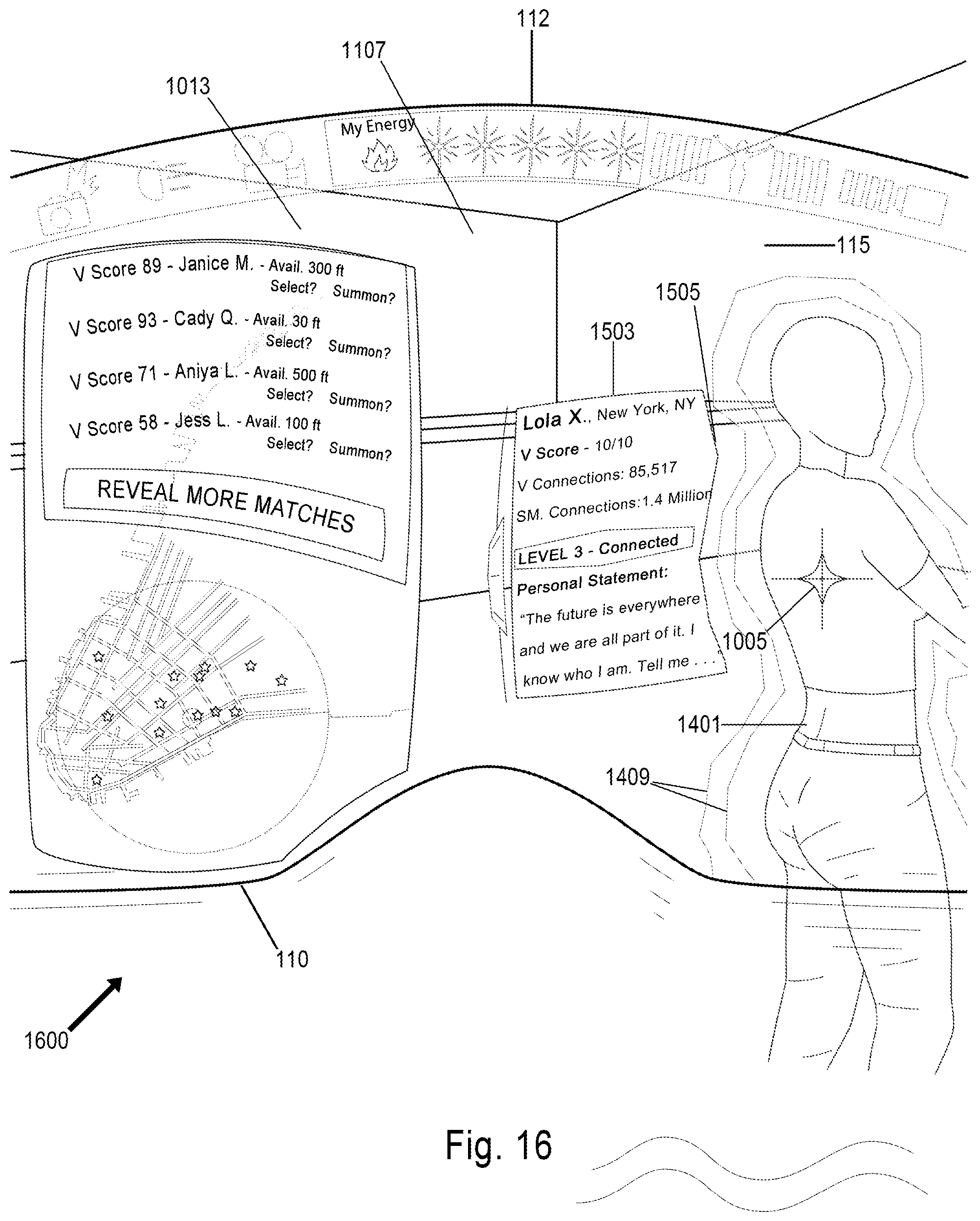 Patent US12377357 Figure 16 – Extended reality techniques improving social interactions
