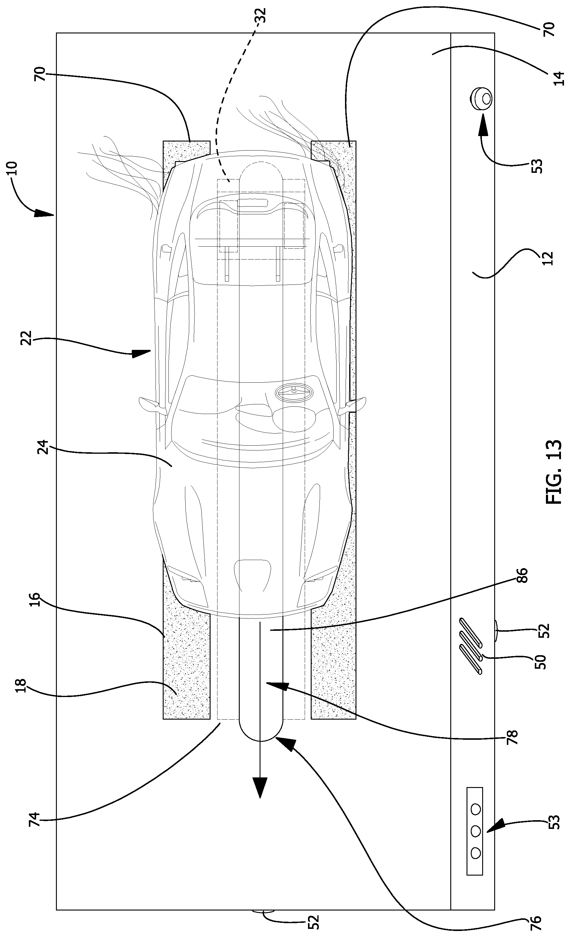 Patent US12377360 Figure 13 – Toy vehicle with a burnout function