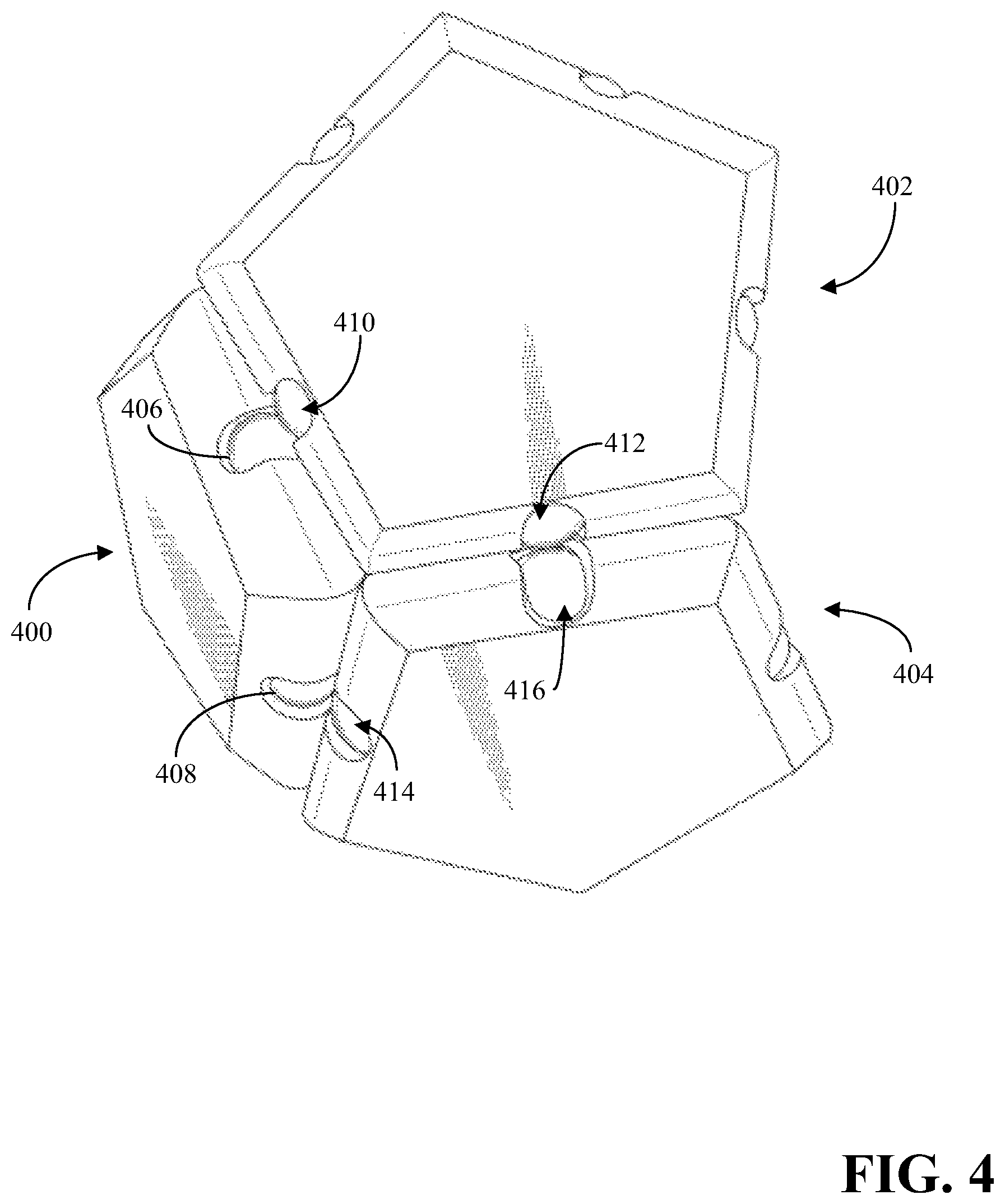 Patent US12377362 Figure 4 – Magnetic construction tile set