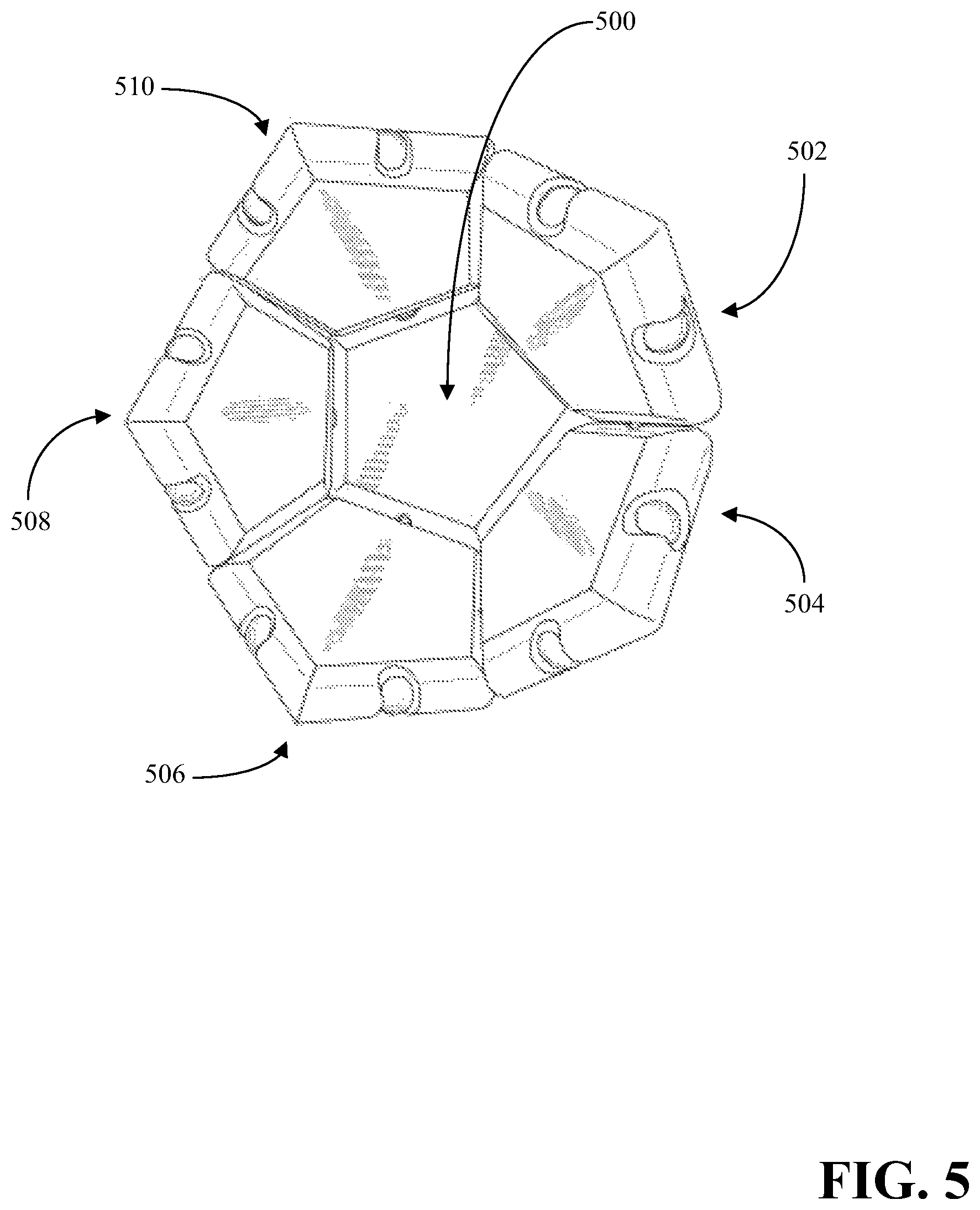 Patent US12377362 Figure 5 – Magnetic construction tile set