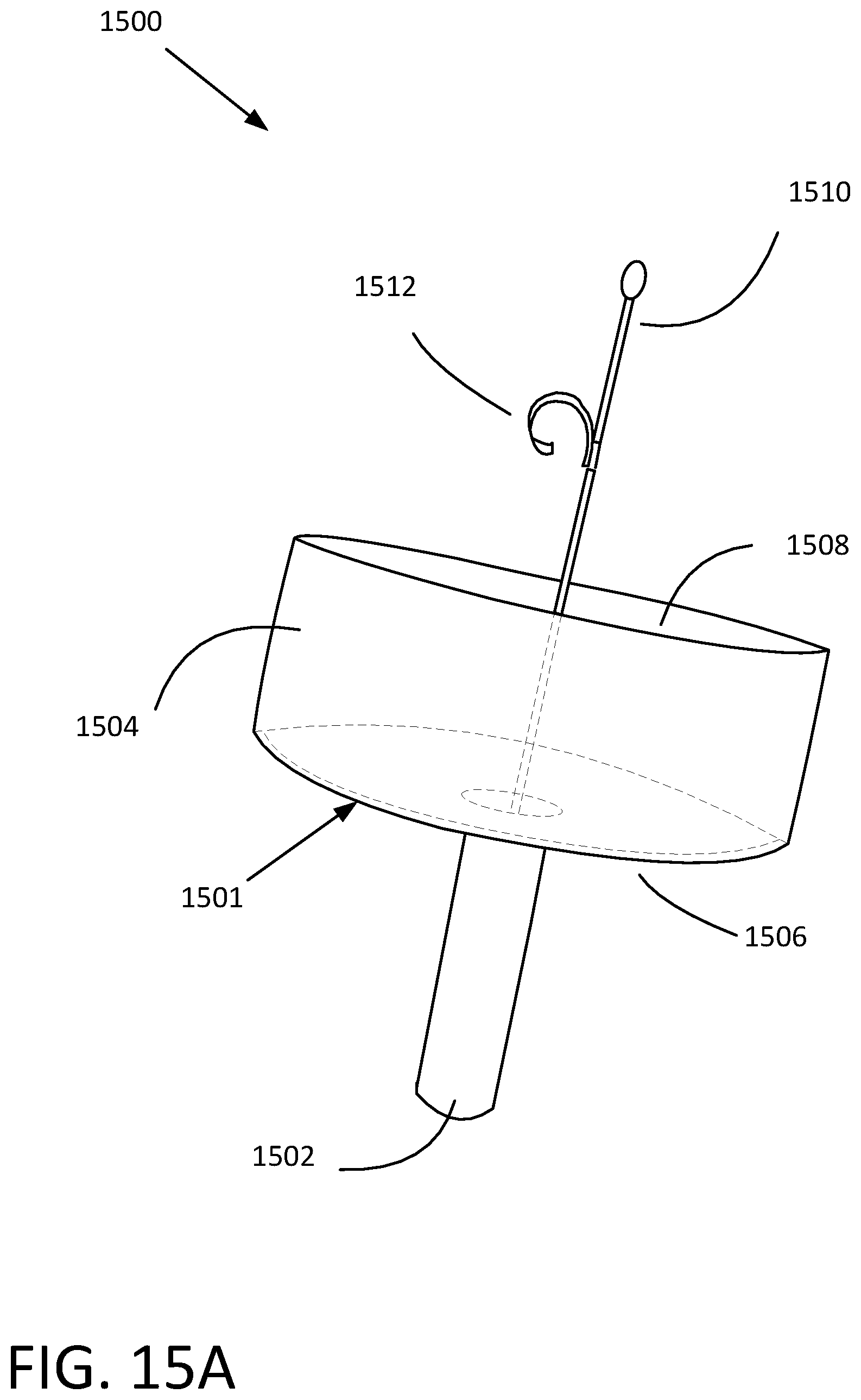 Patent US12377364 Figure 11 – Magnus effect cylindrical projectile and launcher