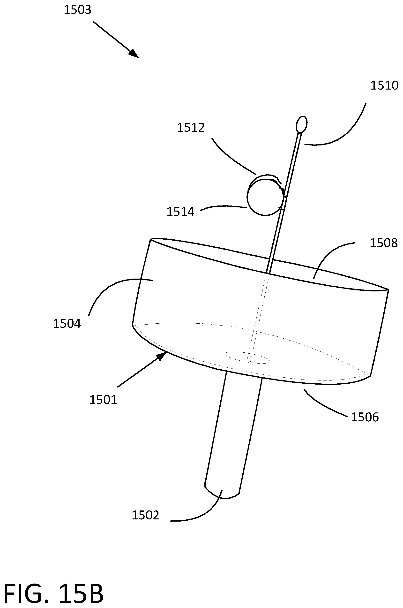 Patent US12377364 Figure 12 – Magnus effect cylindrical projectile and launcher