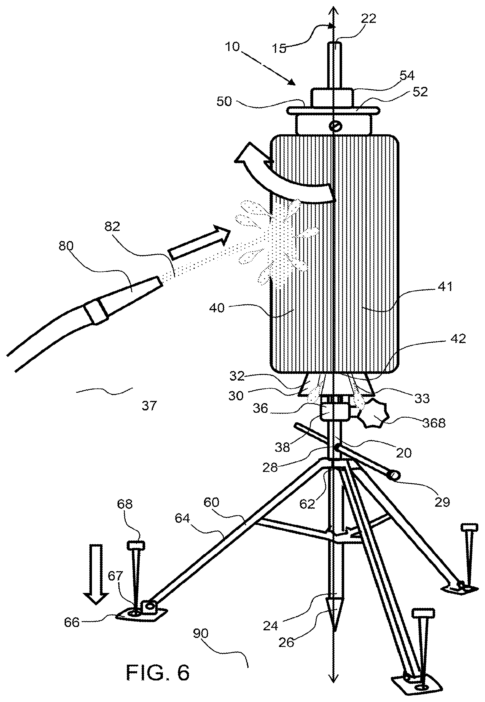 Patent US12377369 Figure 5 – Portable pool filter cleaning system and method of cleaning a pool filter
