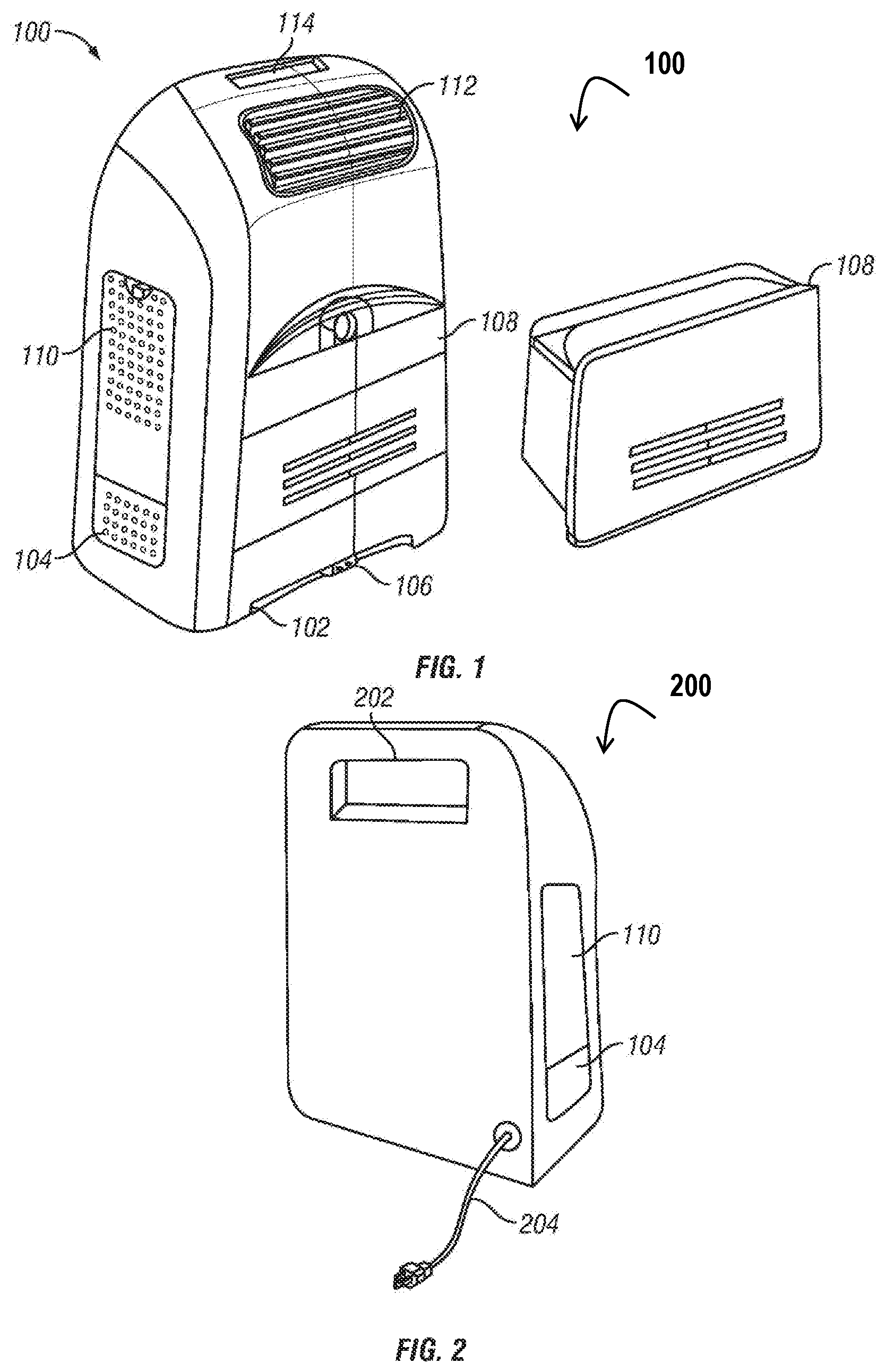 Patent US12377378 Figure 1 – Combination vacuum and air purifier system and method