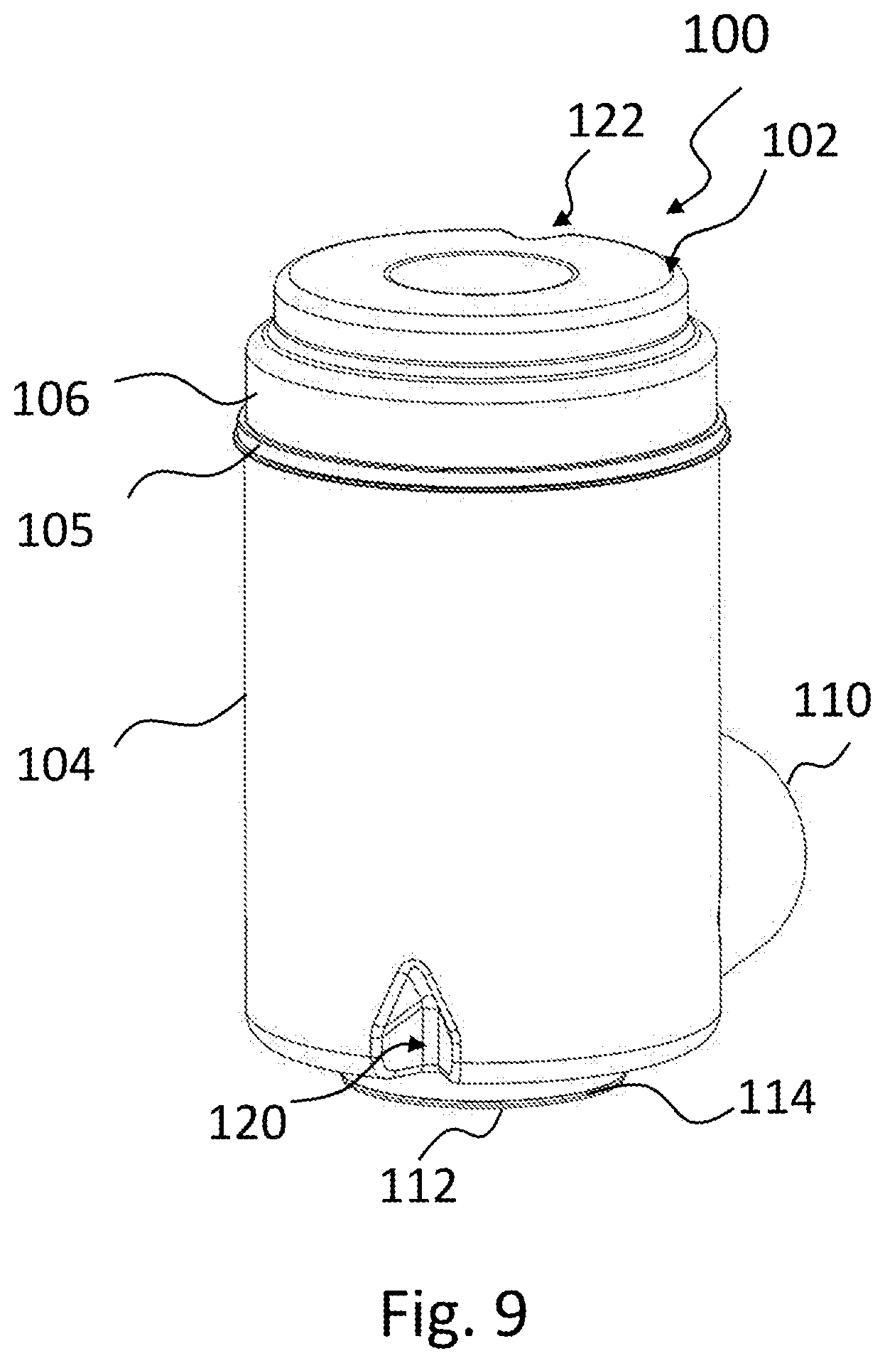 Patent US12377379 Figure 8 – Filter element, housing for a filter system, and filter system comprising a filter element and a housing