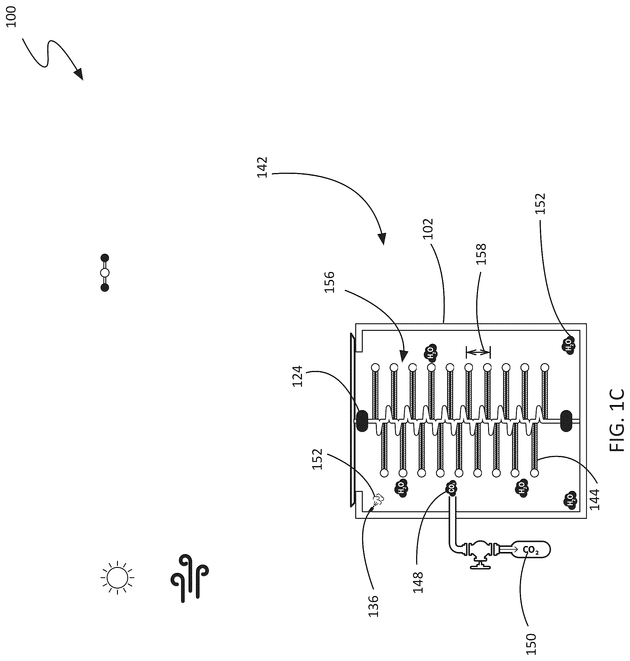 Patent US12377380 Figure 3 – Passive CO 2 capture device with a helical sorbent structure