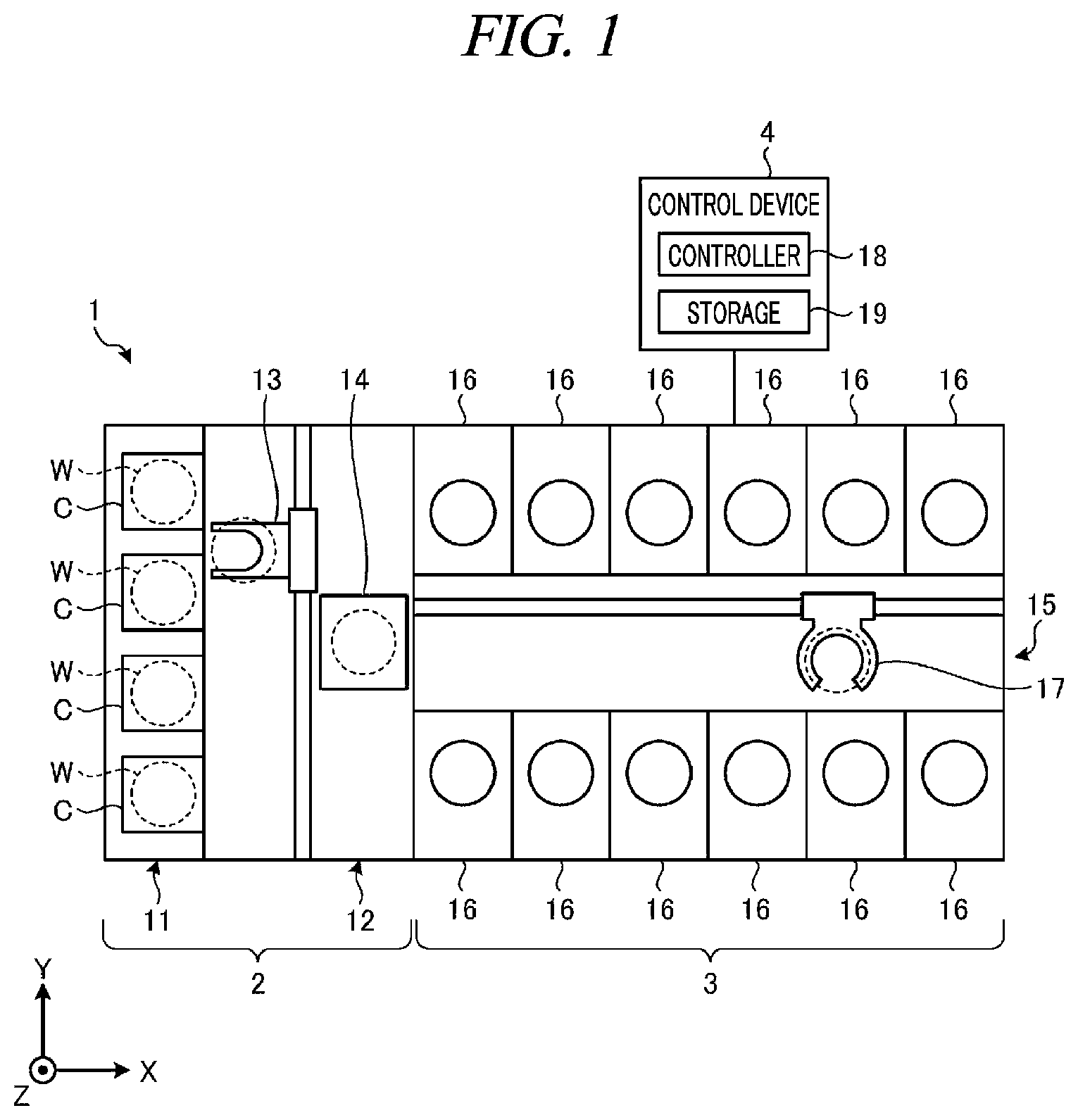 Patent US12377384 Figure 1 – Substrate processing apparatus and control method of substrate processing apparatus