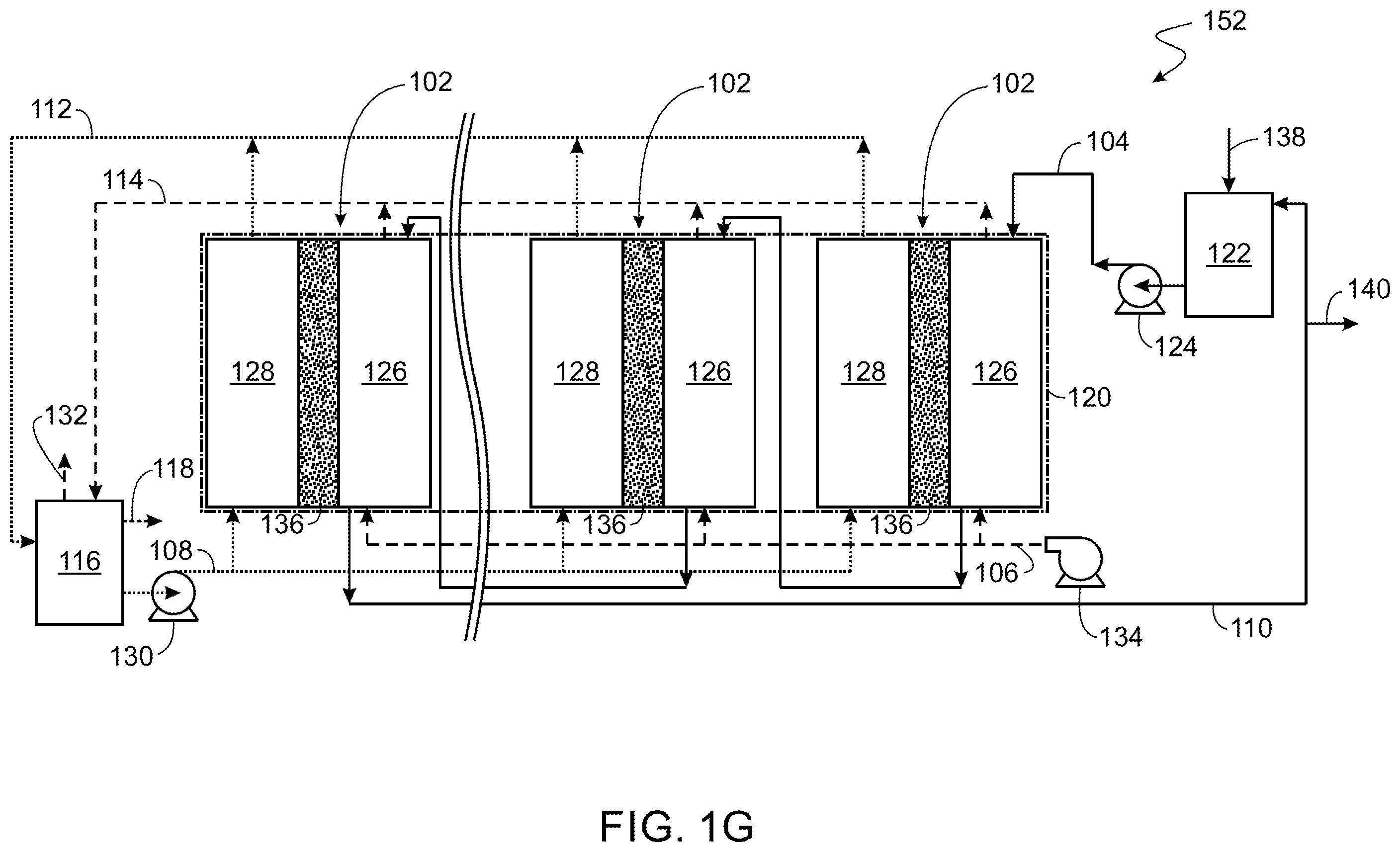 Patent US12377386 Figure 7 – Multi-stage direct contact membrane distillation system and process