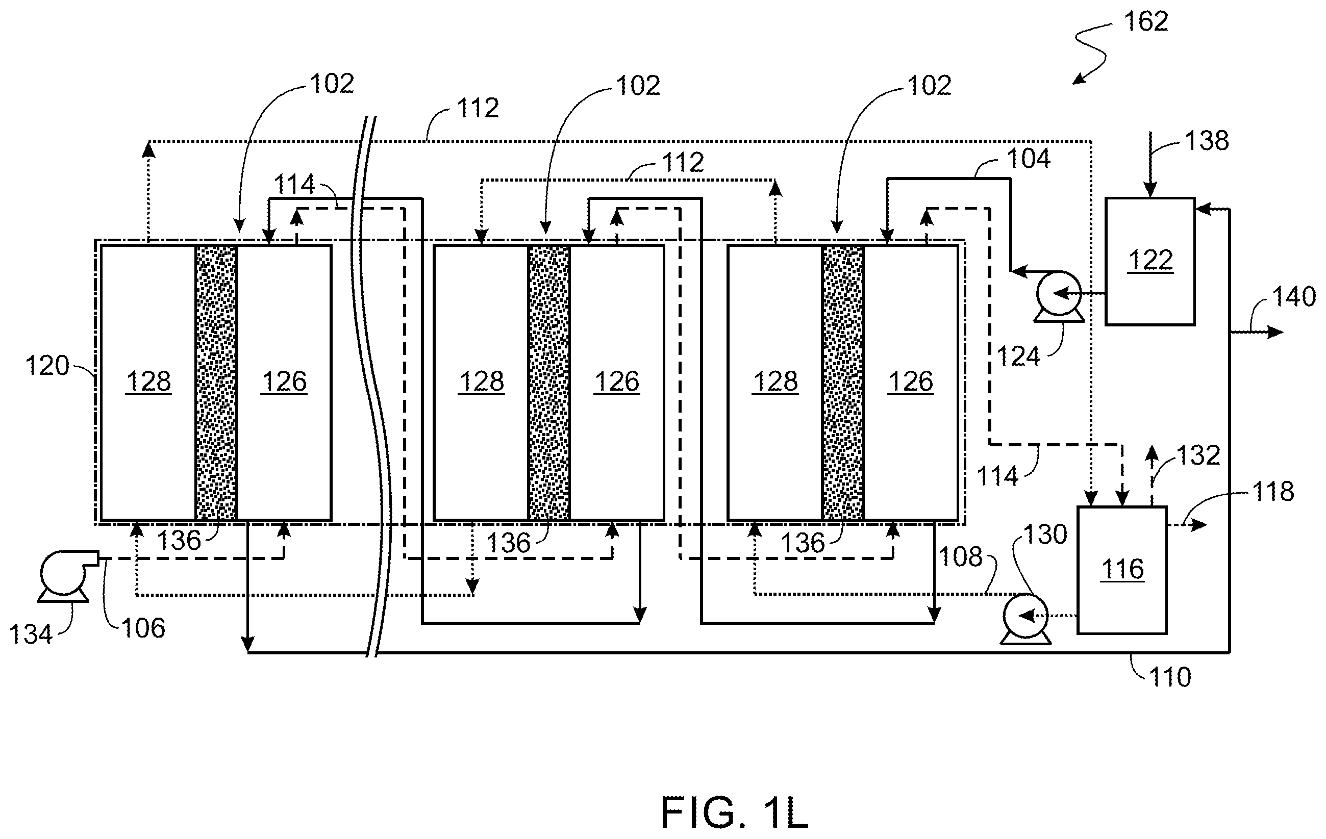 Patent US12377386 Figure 12 – Multi-stage direct contact membrane distillation system and process