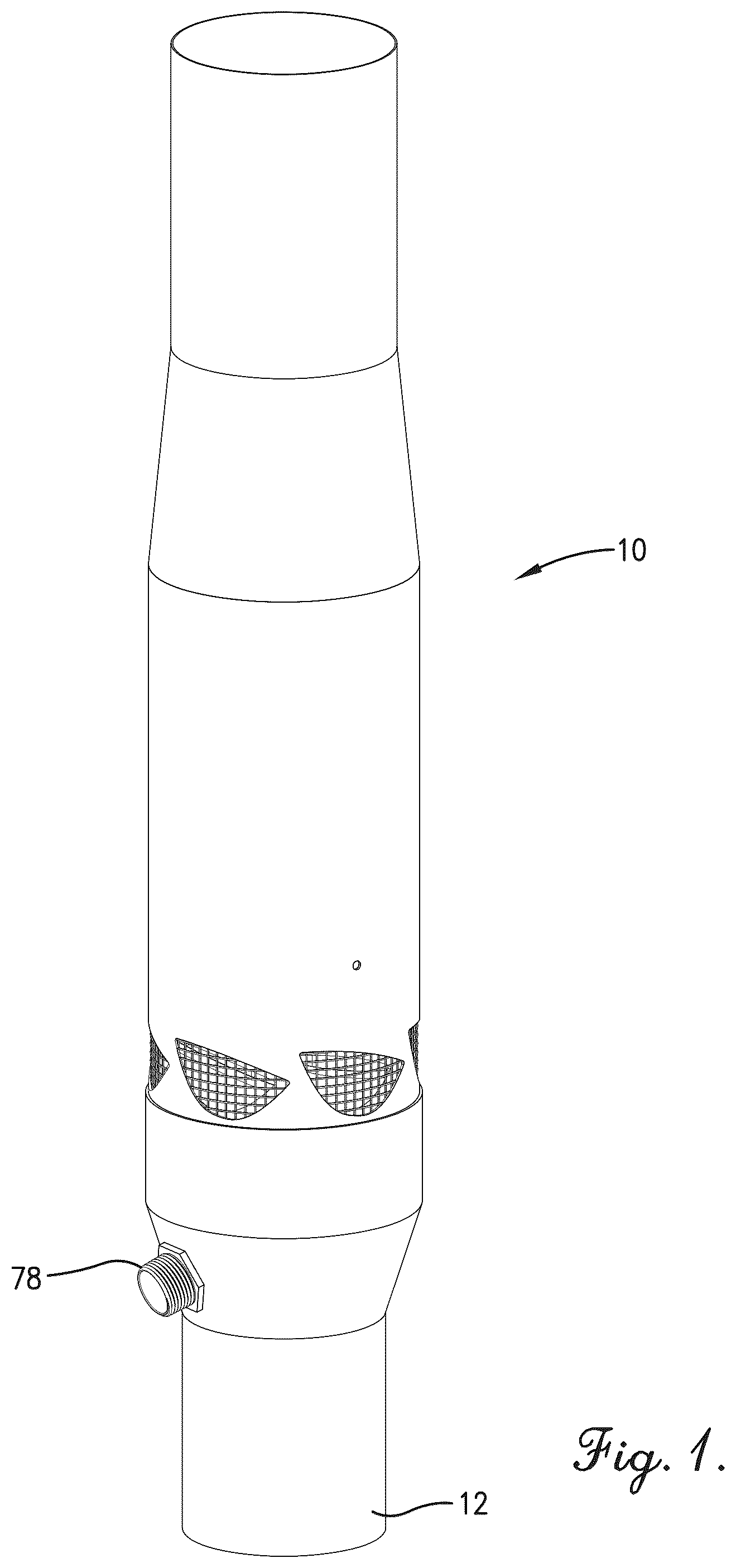 Patent US12377390 Figure 1 – Dilution nozzle assembly for hazardous gases