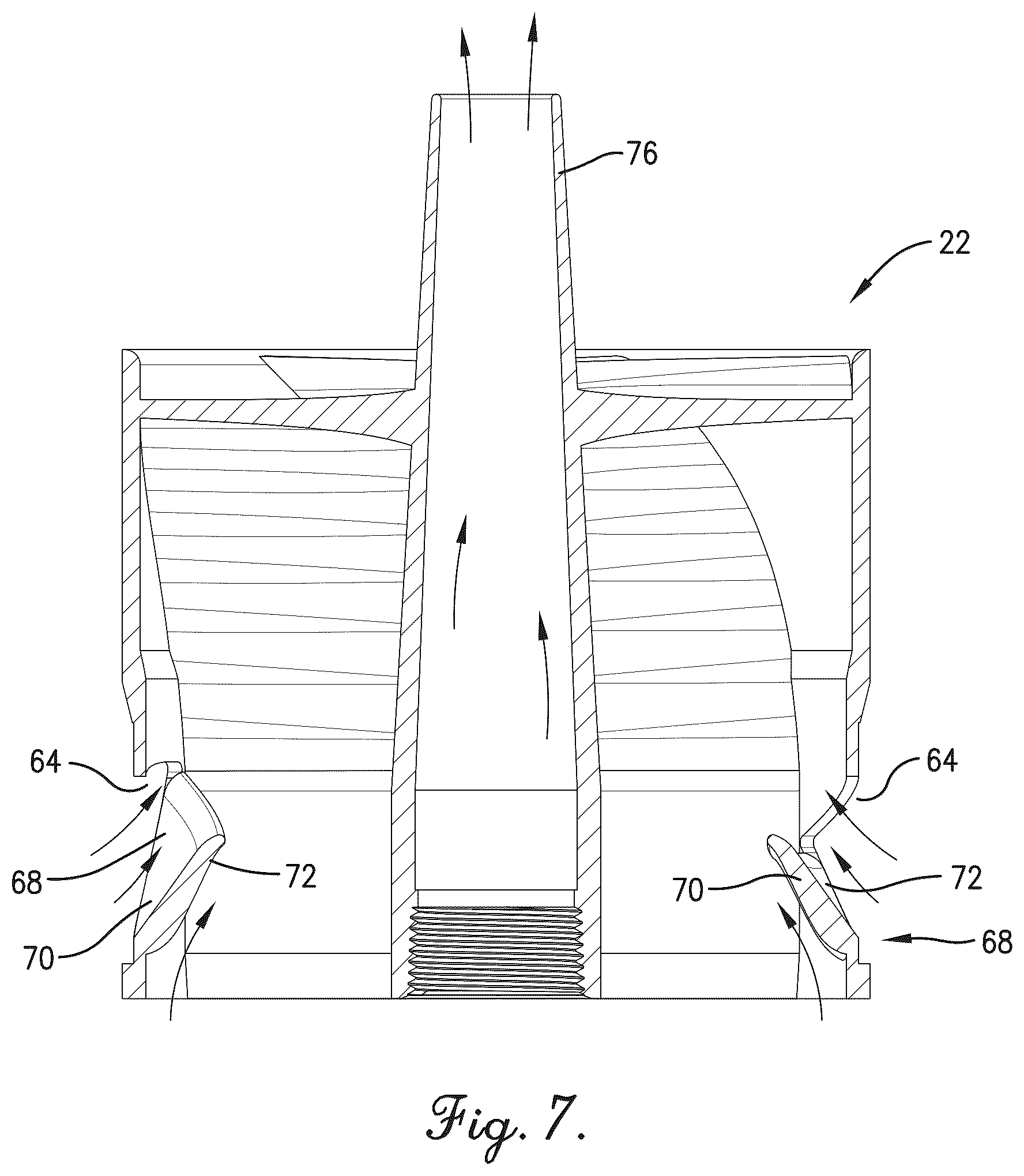 Patent US12377390 Figure 5 – Dilution nozzle assembly for hazardous gases