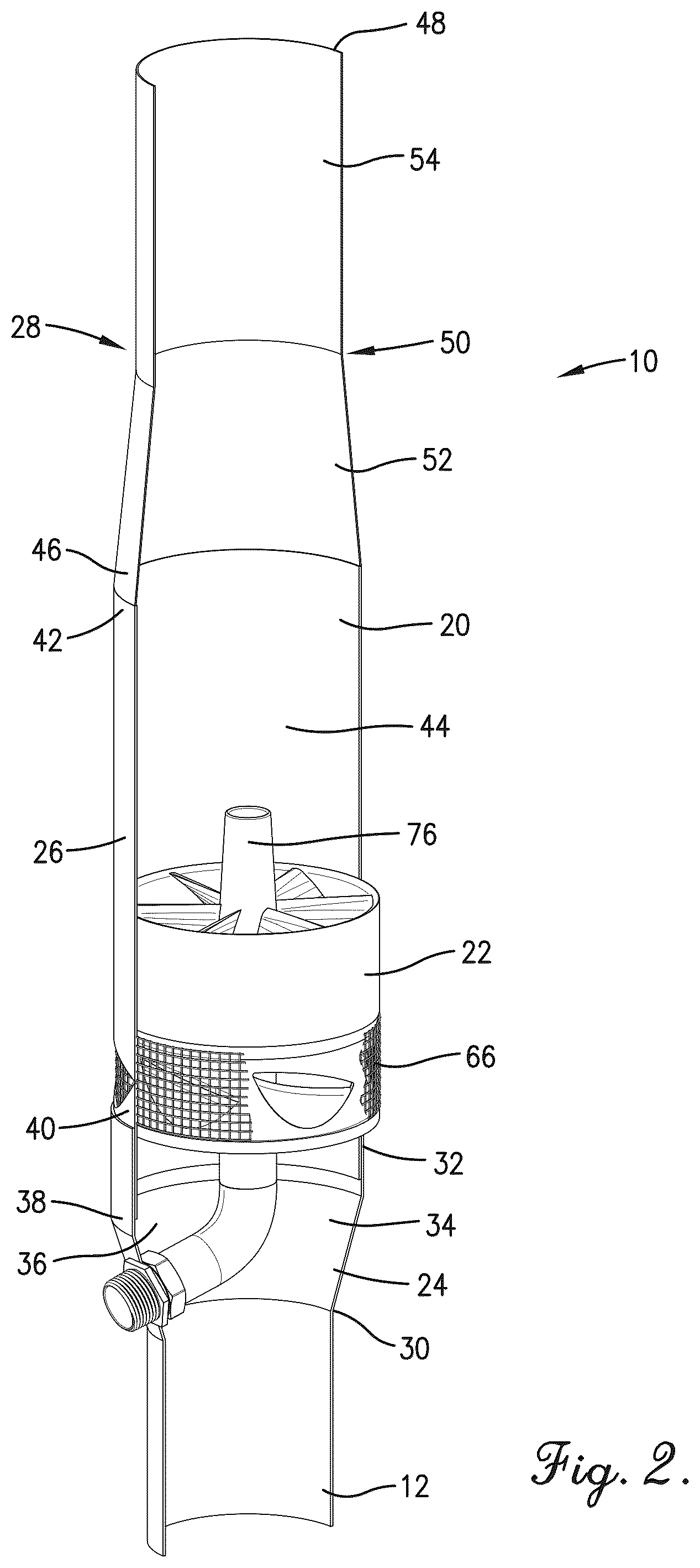 Patent US12377391 Figure 2 – Dilution nozzle assembly for hazardous gases